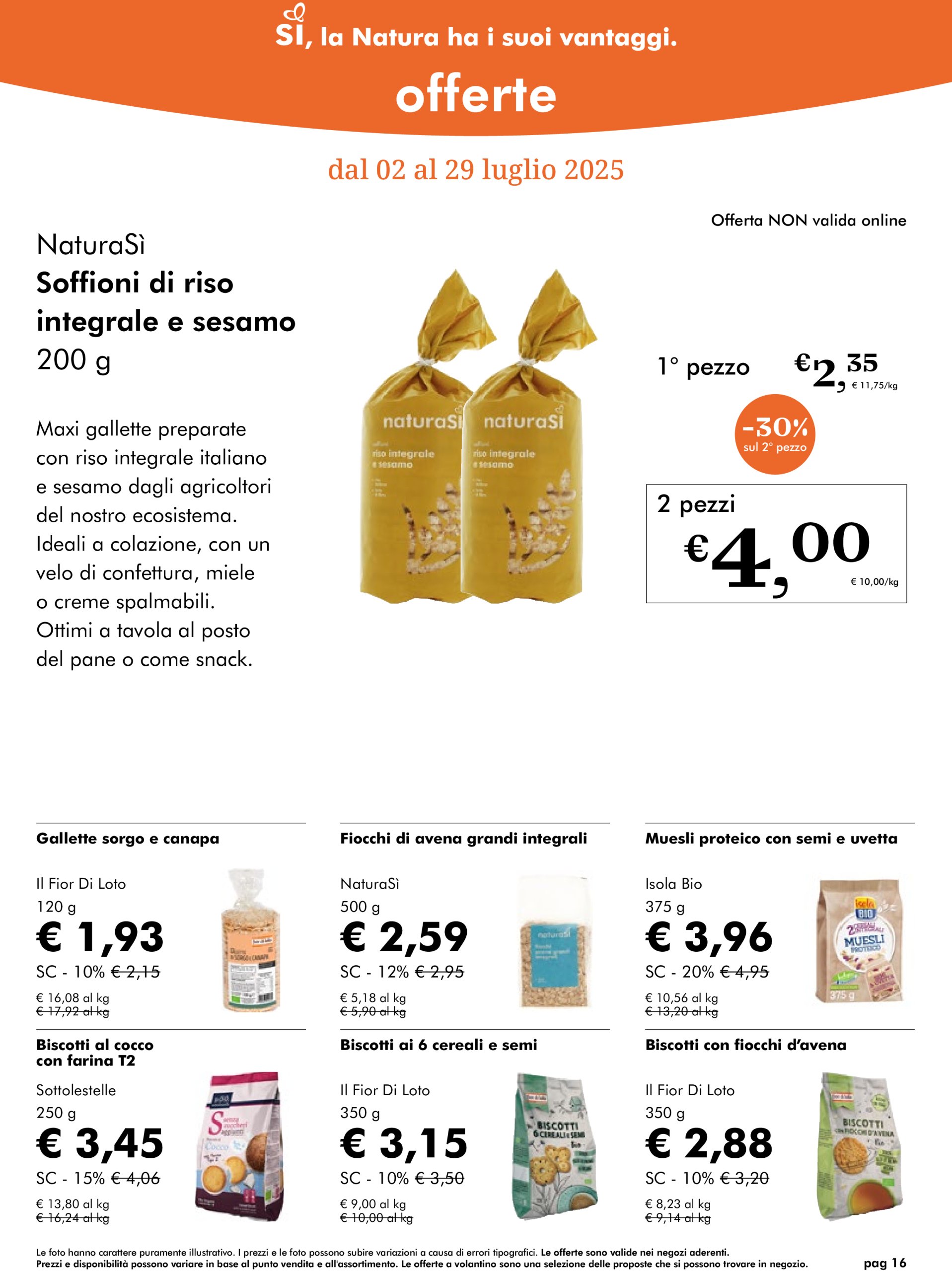 naturasi - Volantino NaturaSì valido dal 02/07 al 29/07 - page: 16