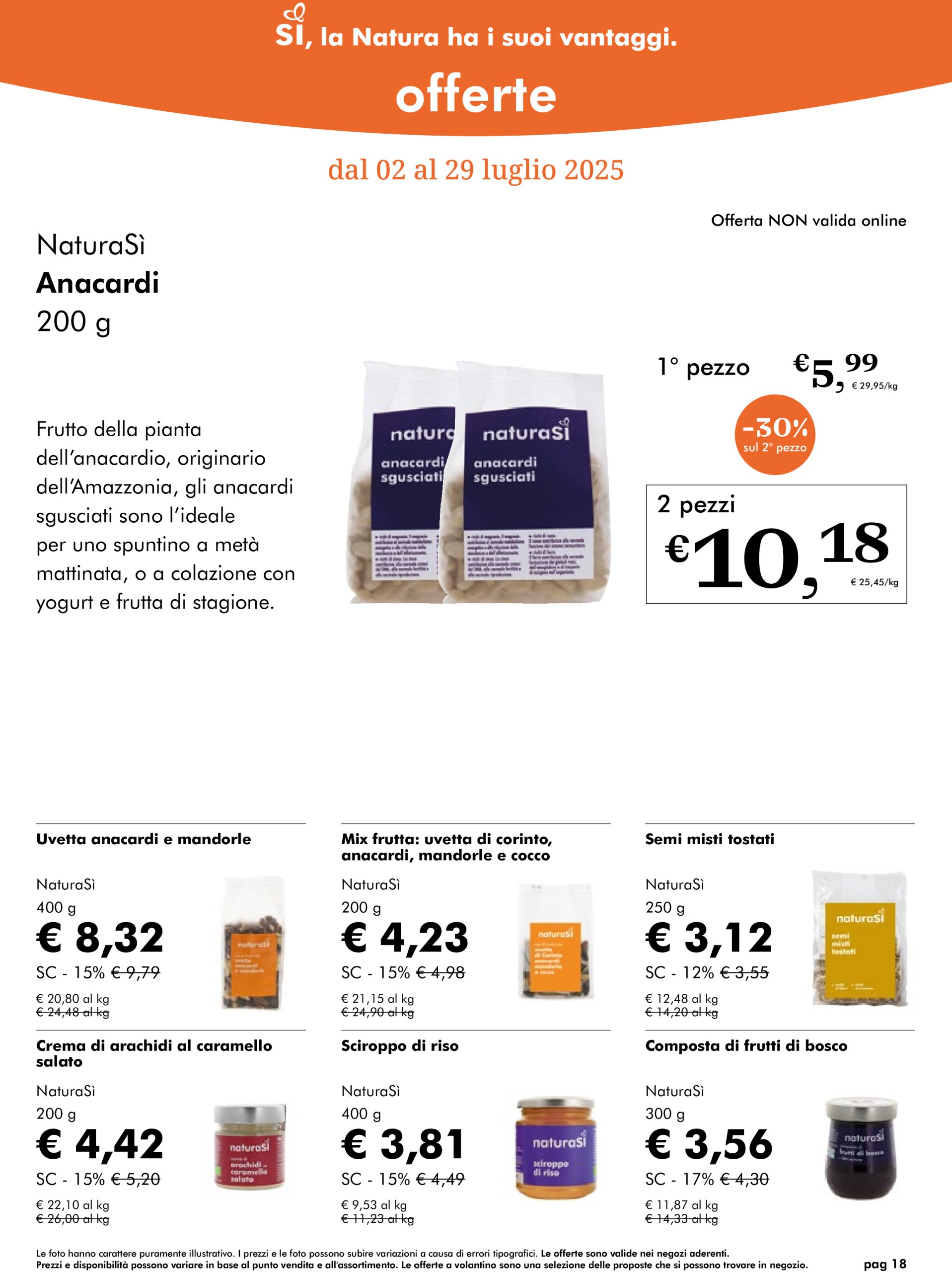 naturasi - Volantino NaturaSì valido dal 02/07 al 29/07 - page: 18