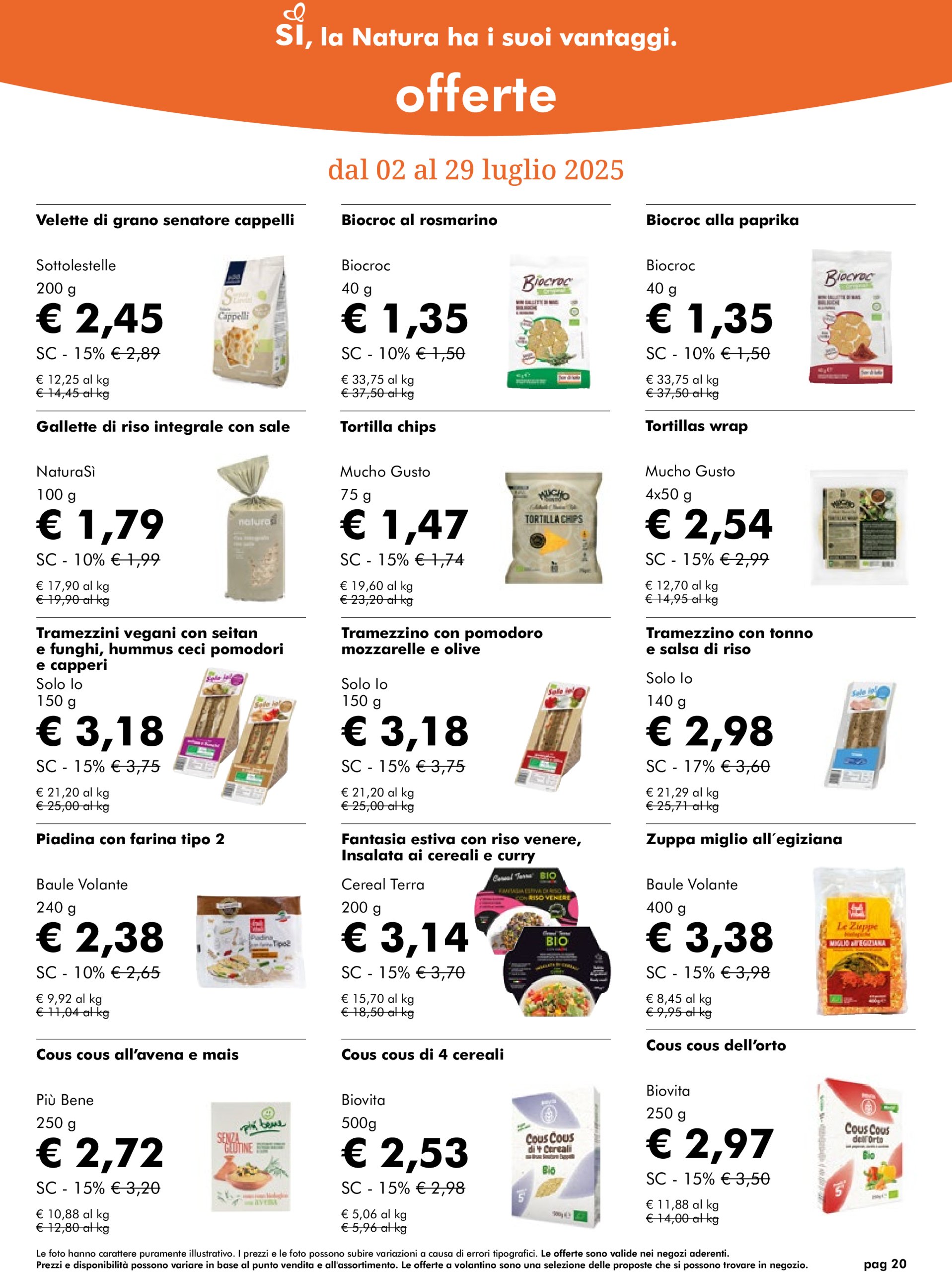naturasi - Volantino NaturaSì valido dal 02/07 al 29/07 - page: 20