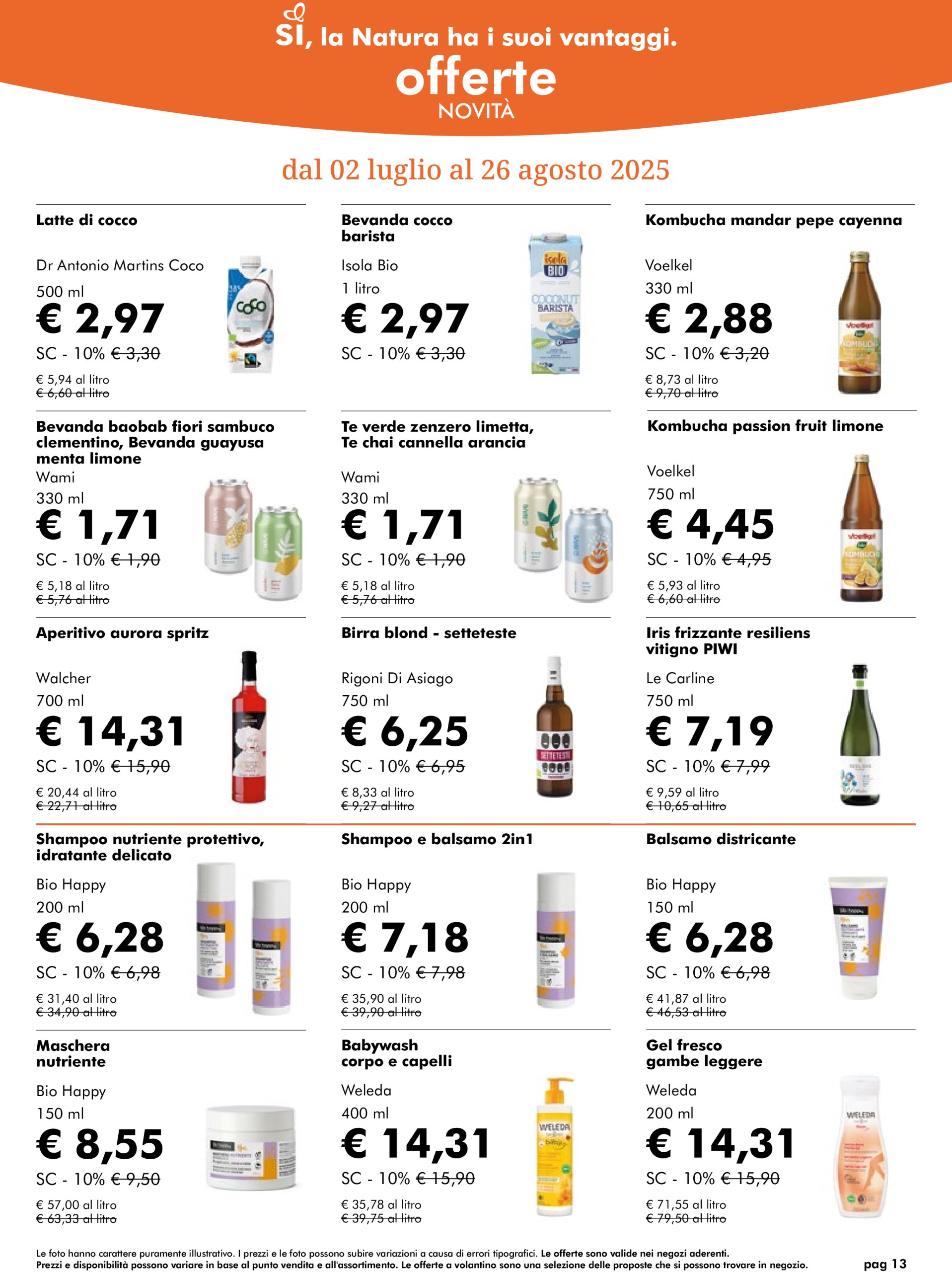 naturasi - Volantino NaturaSì valido dal 02/07 al 29/07 - page: 13