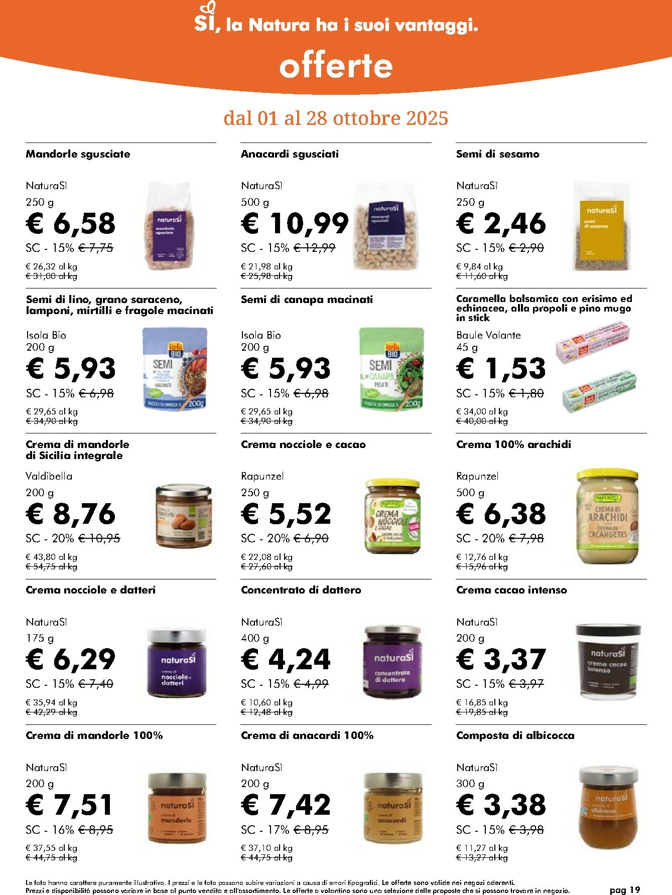 naturasi - Volantino NaturaSì valido dal 01/10 al 28/10 - page: 19