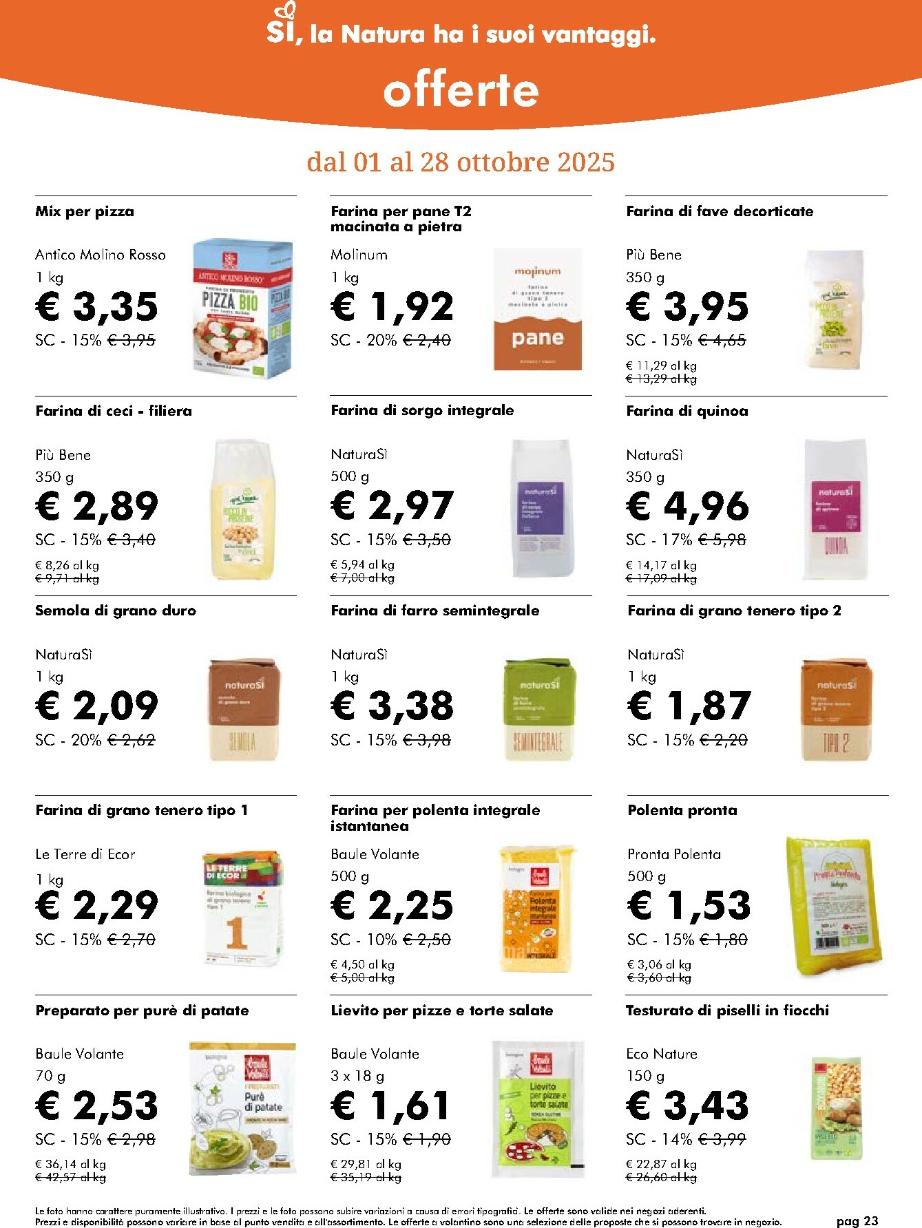 naturasi - Volantino NaturaSì valido dal 01/10 al 28/10 - page: 23