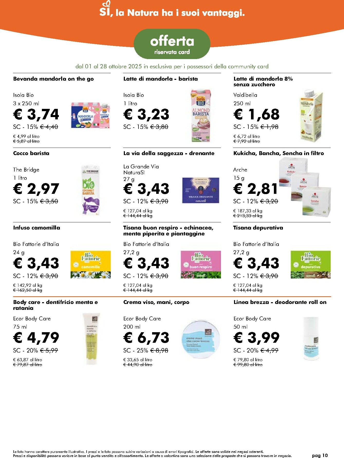 naturasi - Volantino NaturaSì valido dal 01/10 al 28/10 - page: 10