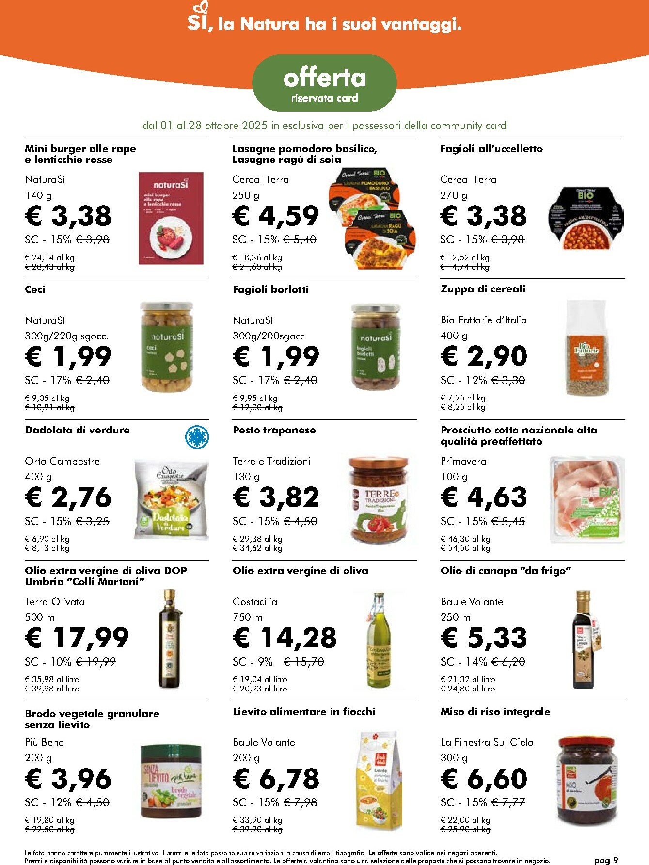 naturasi - Volantino NaturaSì valido dal 01/10 al 28/10 - page: 9