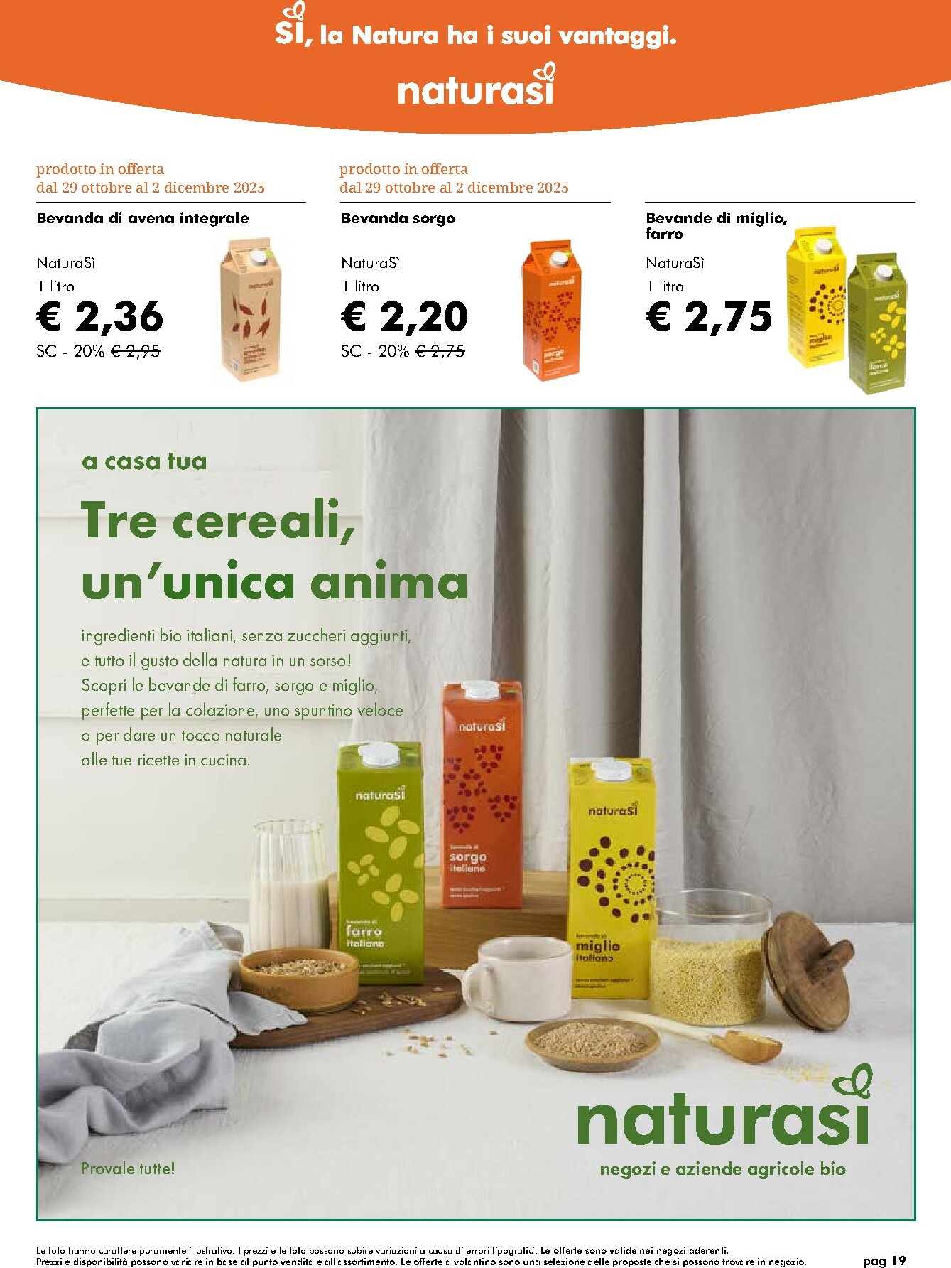 naturasi - Volantino NaturaSì valido dal 29/10 al 02/12 - page: 19