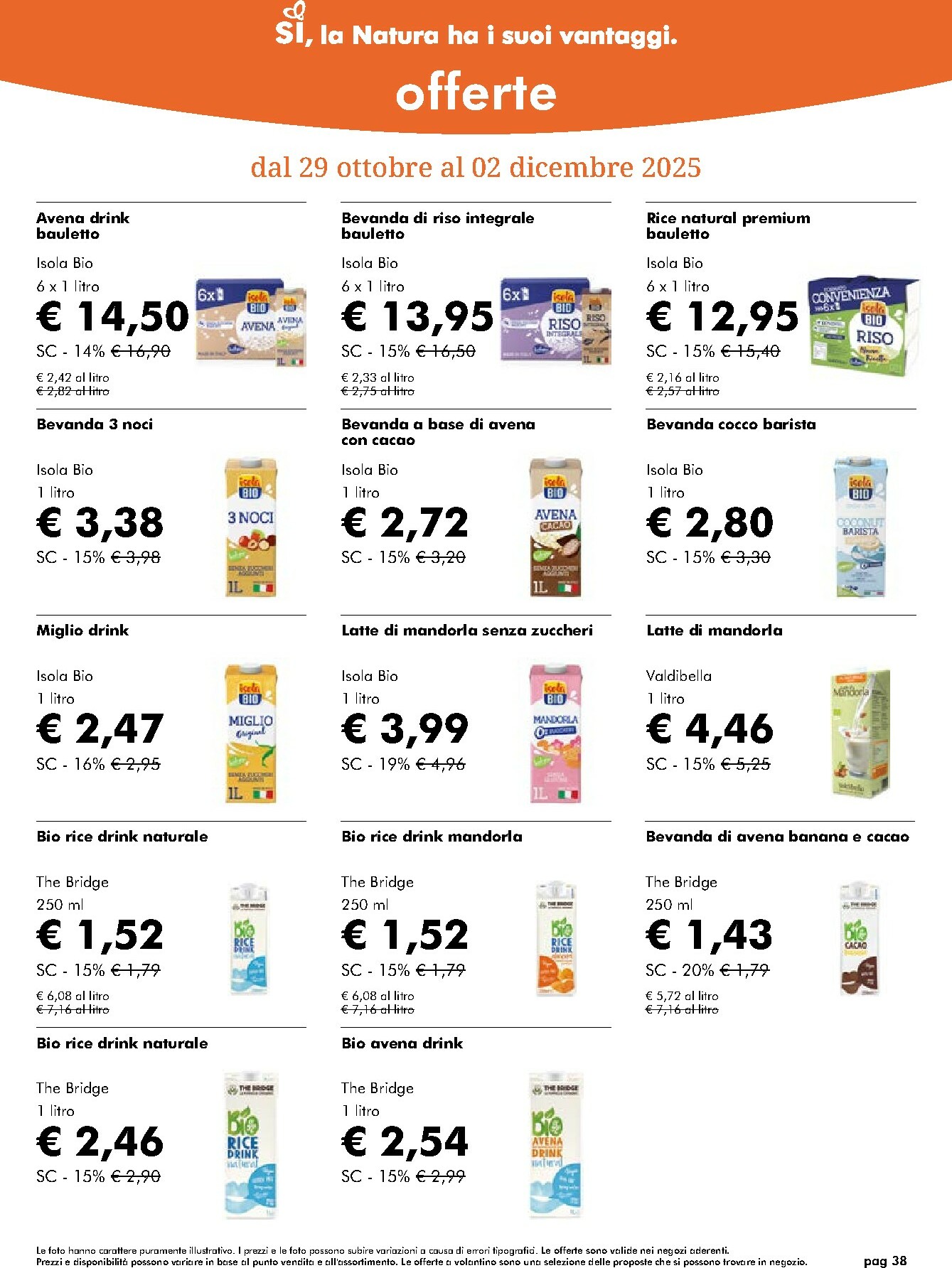 naturasi - Volantino NaturaSì valido dal 29/10 al 02/12 - page: 38