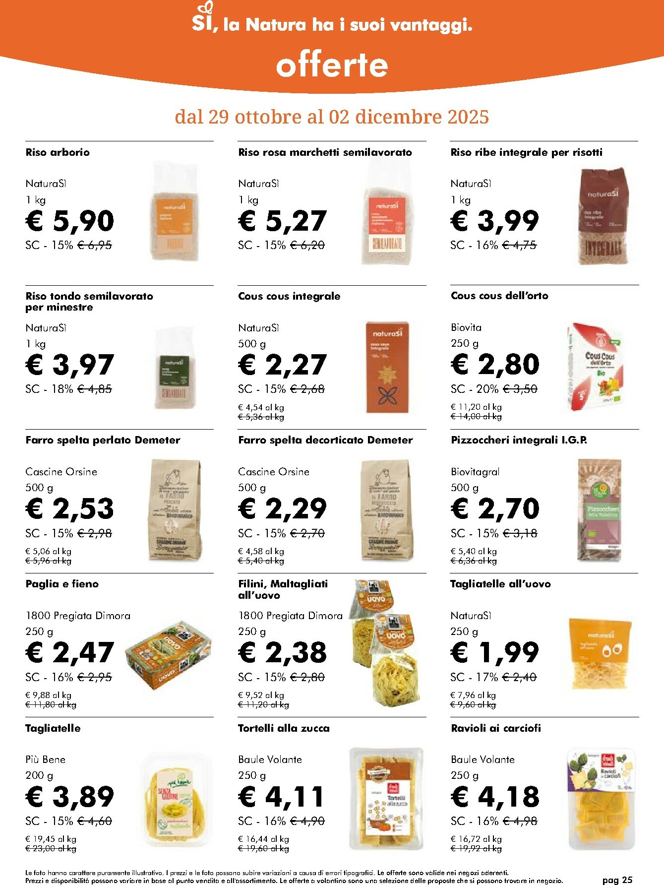naturasi - Volantino NaturaSì valido dal 29/10 al 02/12 - page: 25