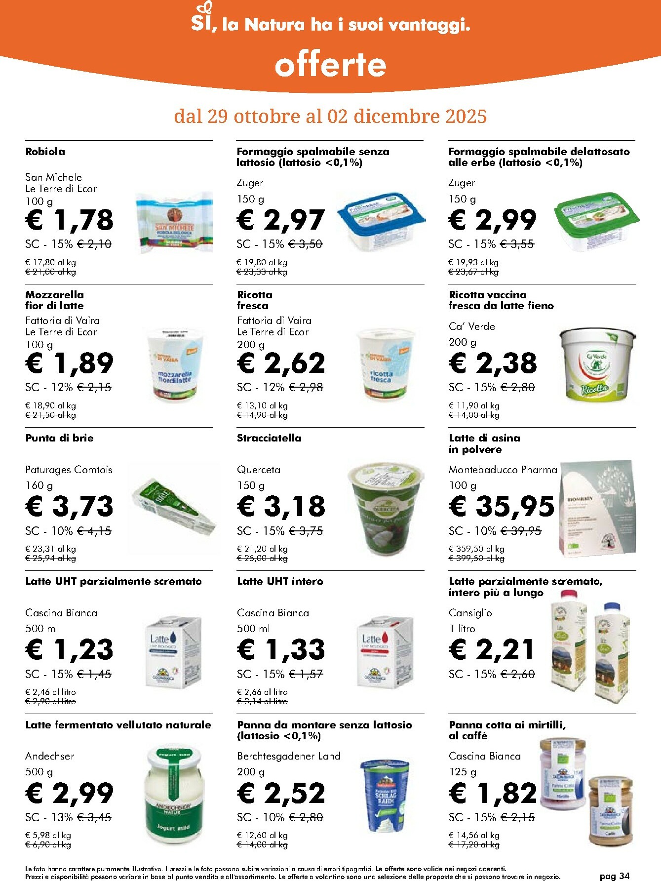 naturasi - Volantino NaturaSì valido dal 29/10 al 02/12 - page: 34
