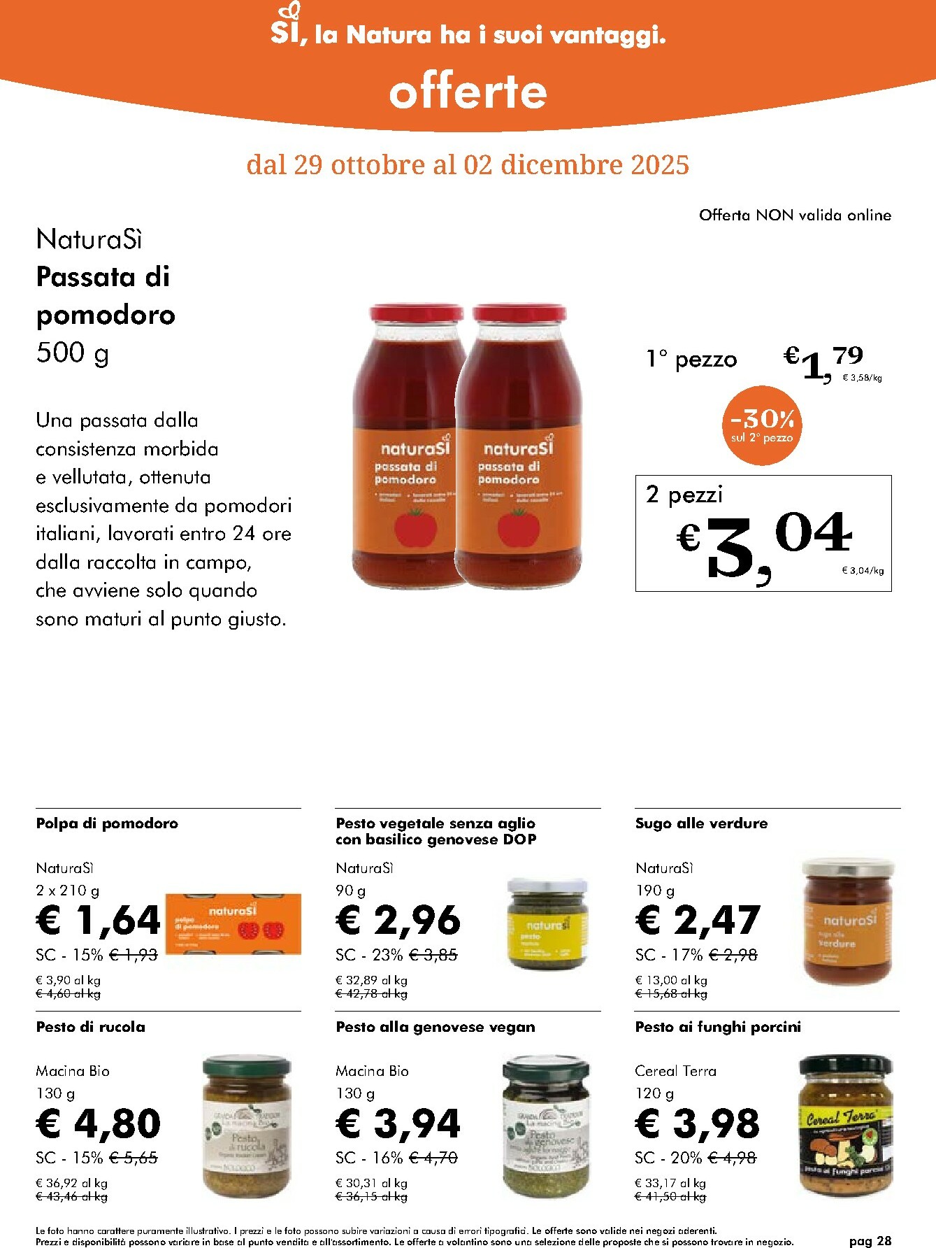 naturasi - Volantino NaturaSì valido dal 29/10 al 02/12 - page: 28