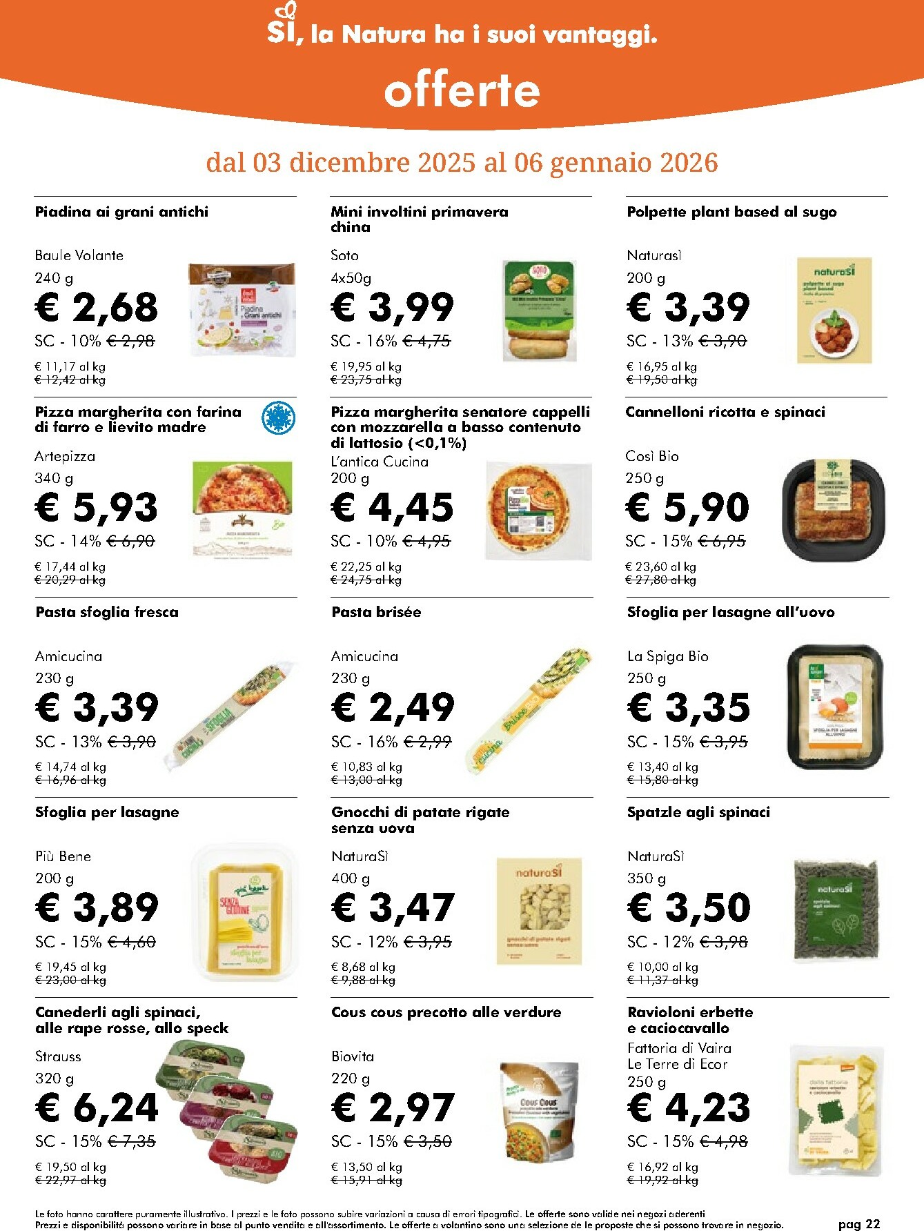 naturasi - Volantino NaturaSì valido dal 03/12 al 07/01 - page: 22