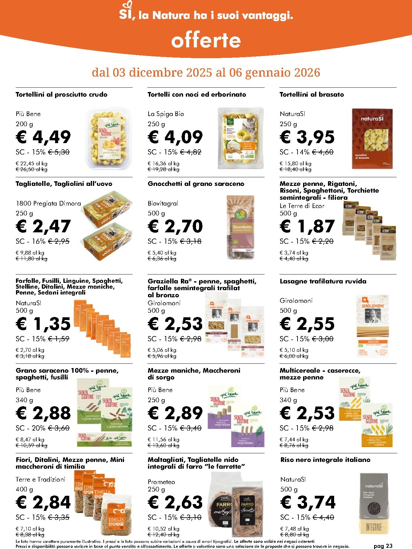 naturasi - Volantino NaturaSì valido dal 03/12 al 07/01 - page: 23