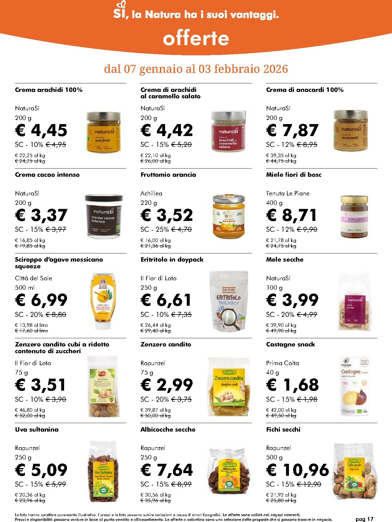 naturasi - Volantino NaturaSì valido dal 07/01 al 03/02 - page: 17