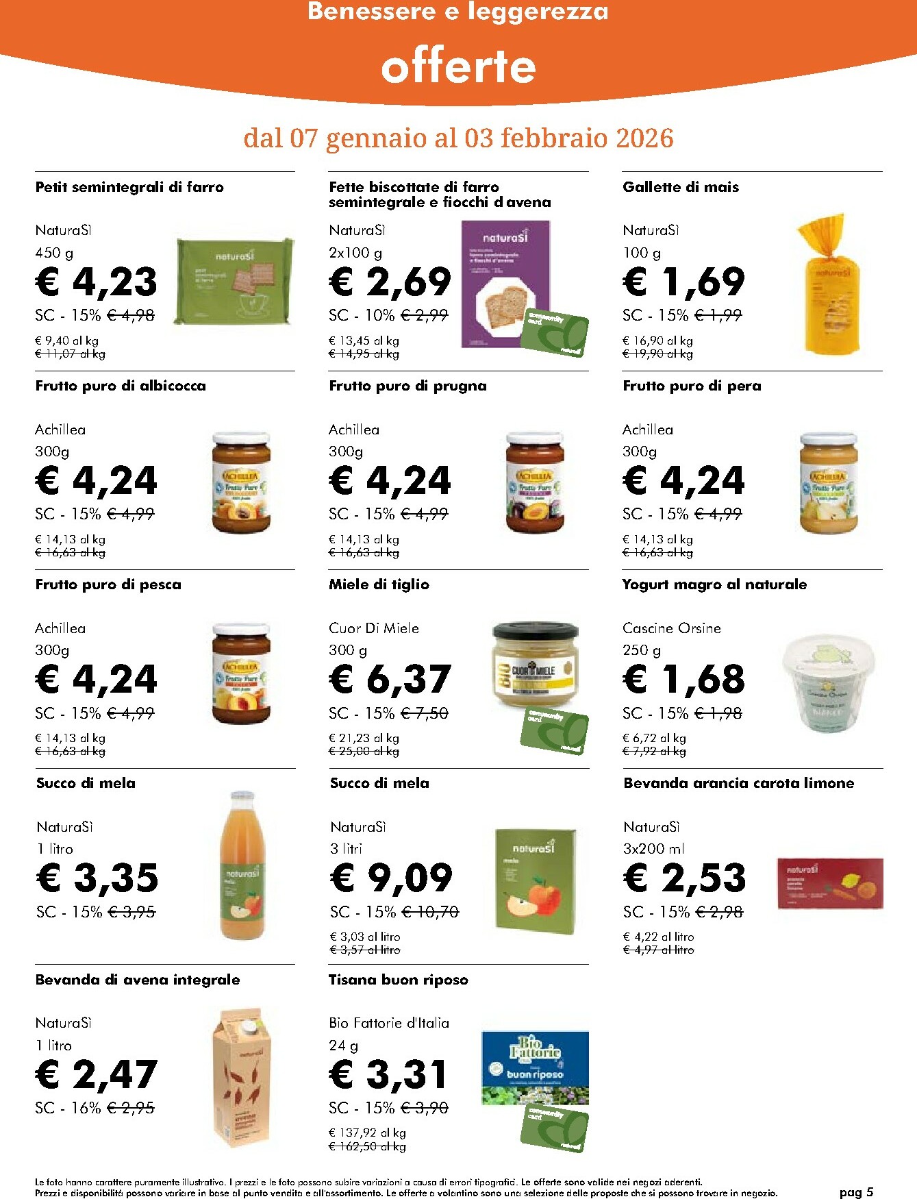 naturasi - Volantino NaturaSì valido dal 07/01 al 03/02 - page: 5