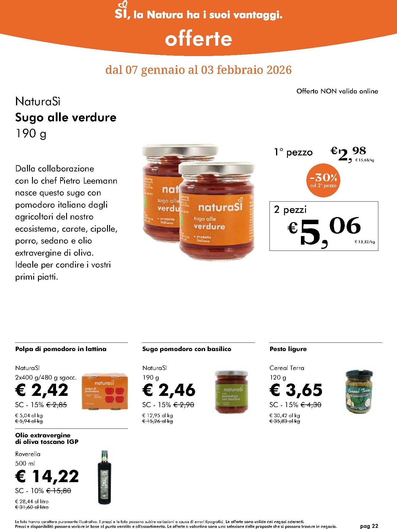 naturasi - Volantino NaturaSì valido dal 07/01 al 03/02 - page: 22