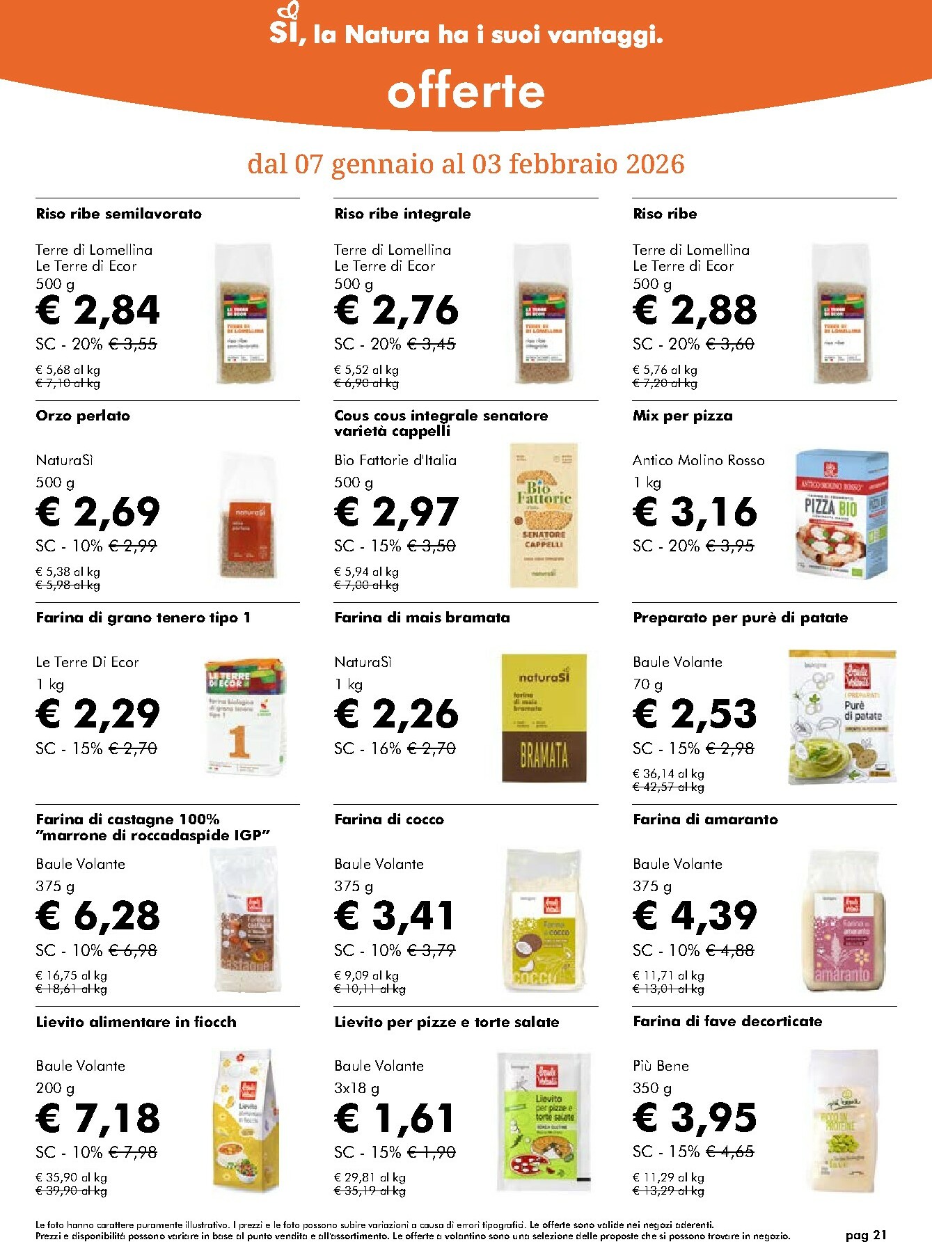 naturasi - Volantino NaturaSì valido dal 07/01 al 03/02 - page: 21