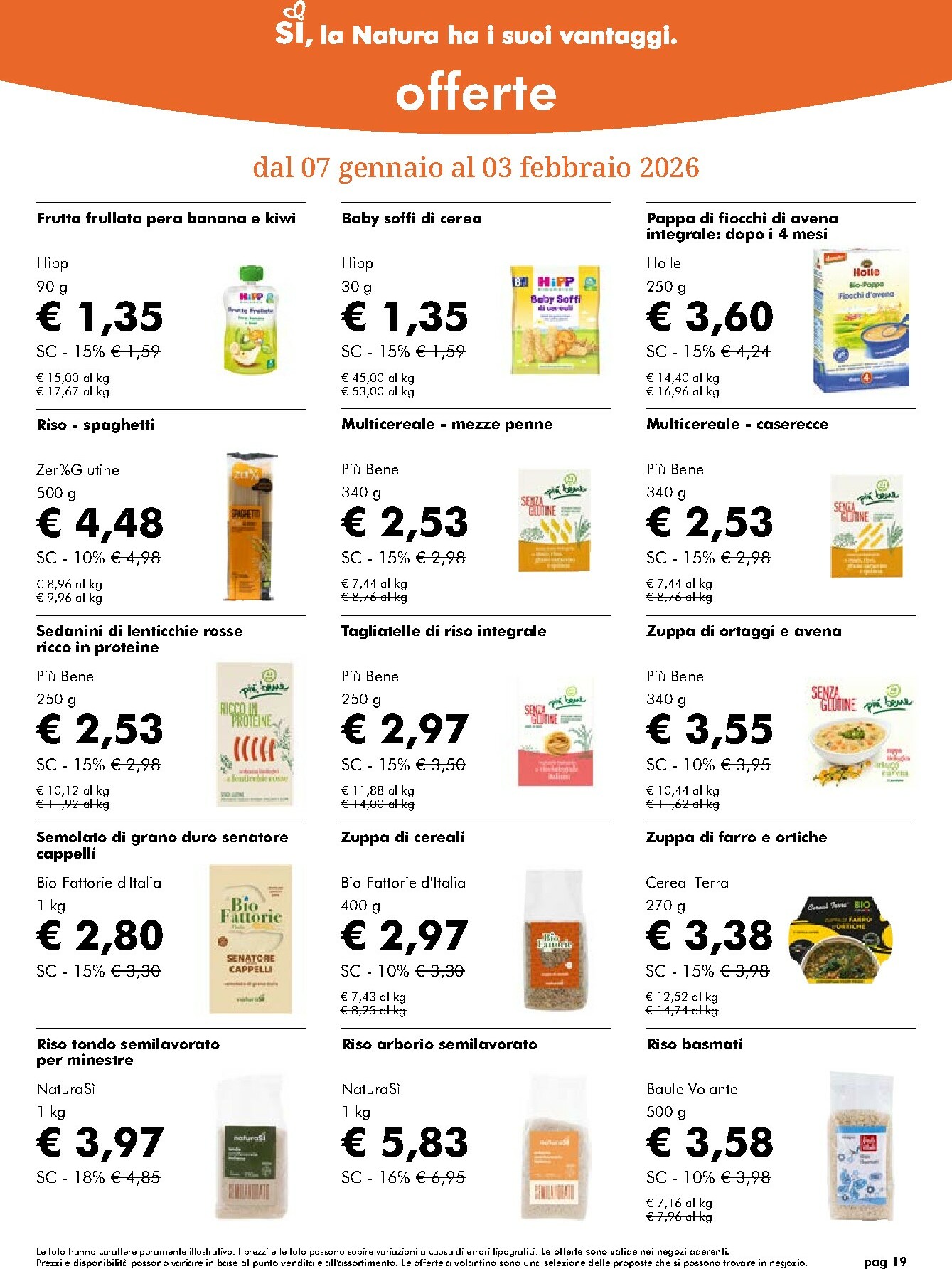 naturasi - Volantino NaturaSì valido dal 07/01 al 03/02 - page: 19