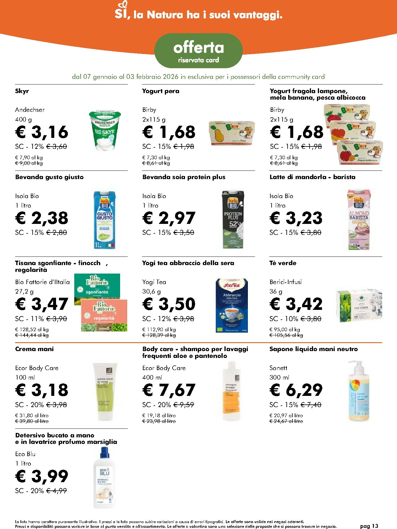 naturasi - Volantino NaturaSì valido dal 07/01 al 03/02 - page: 13