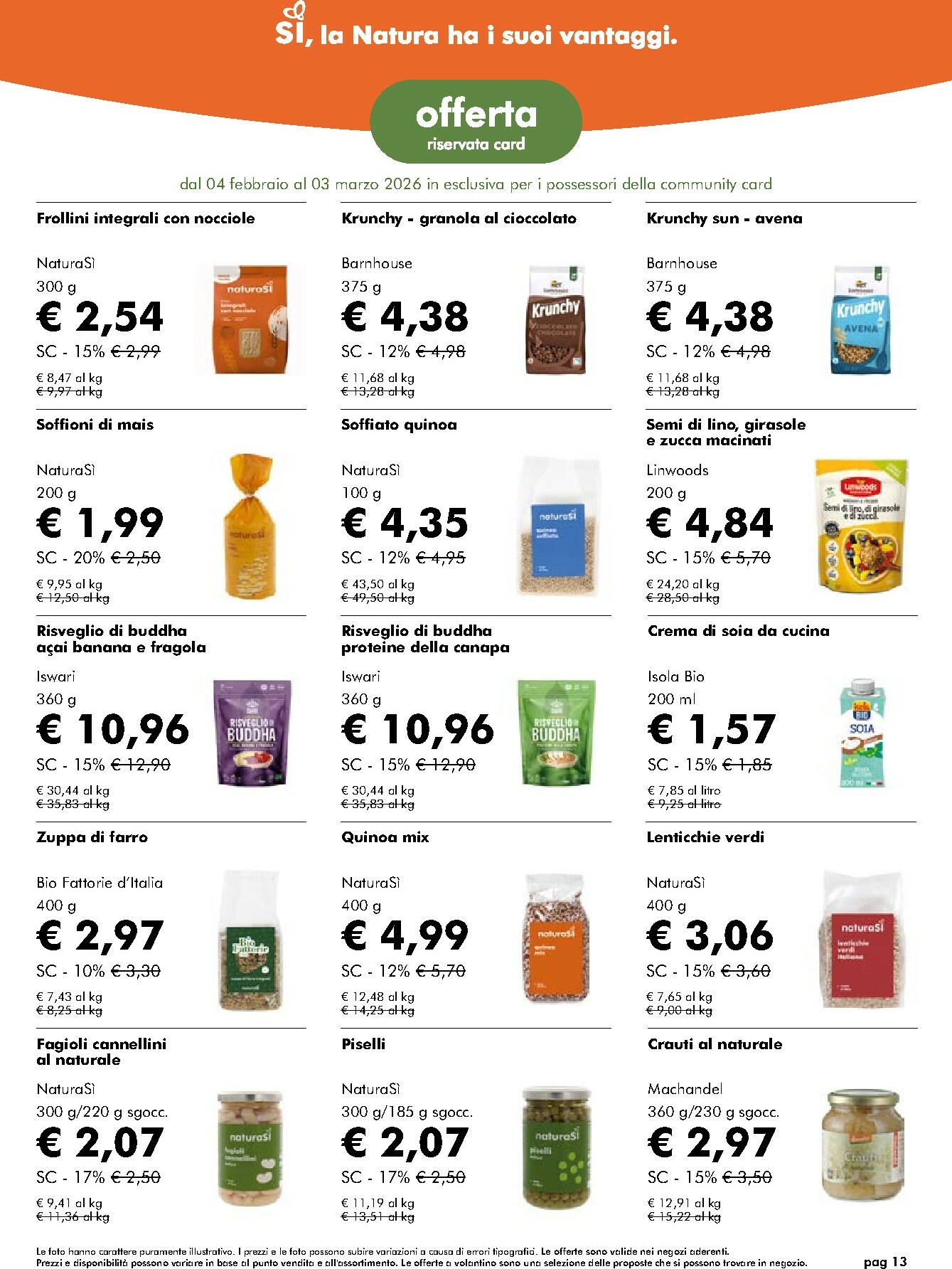 naturasi - Volantino NaturaSì valido dal 04/02/2026 al 03/03/2026 - page: 13
