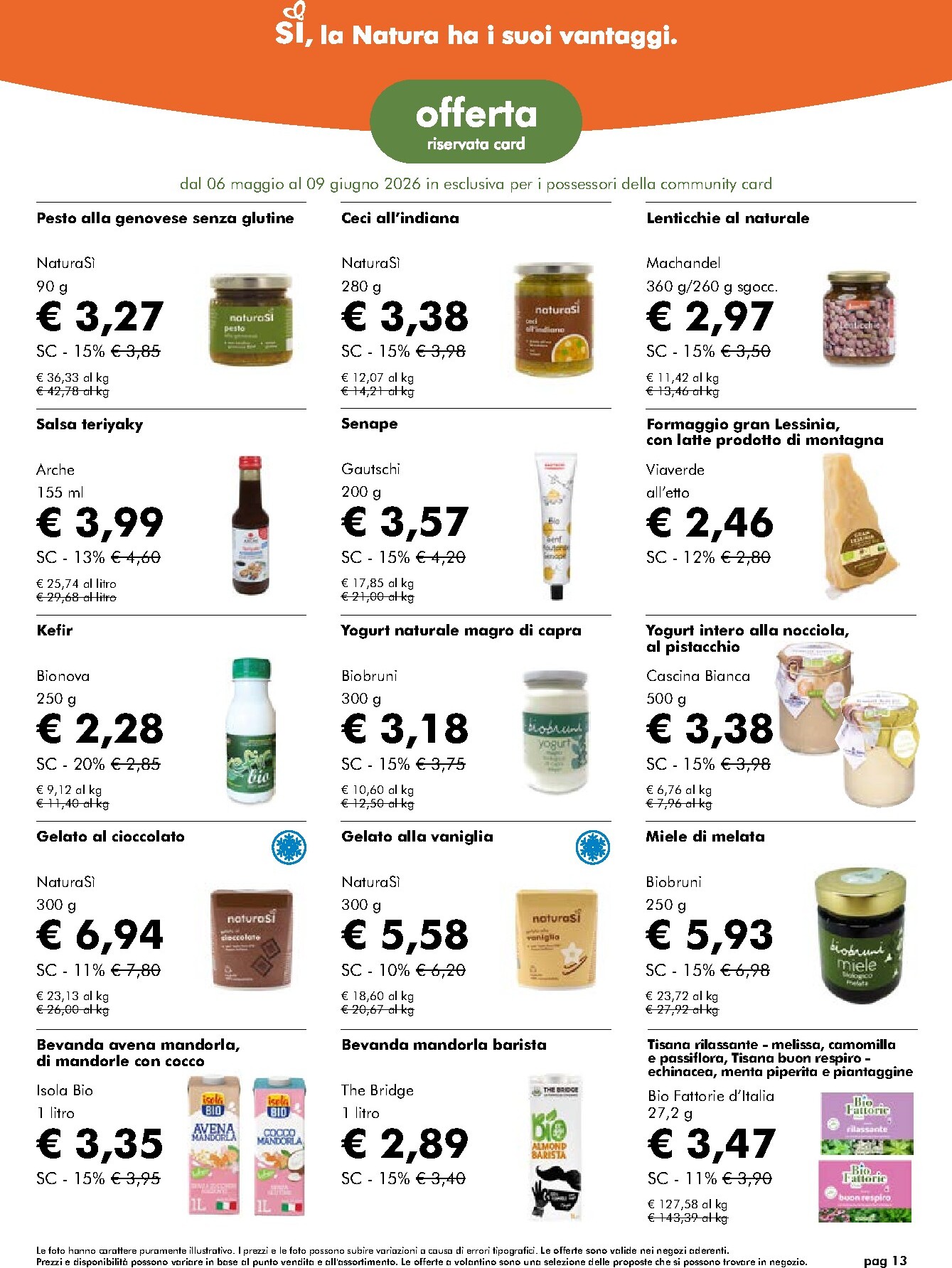 naturasi - Volantino attuale di NaturaSì valido dal mercoledì 06/05/2026 al martedì 09/06/2026 - page: 13