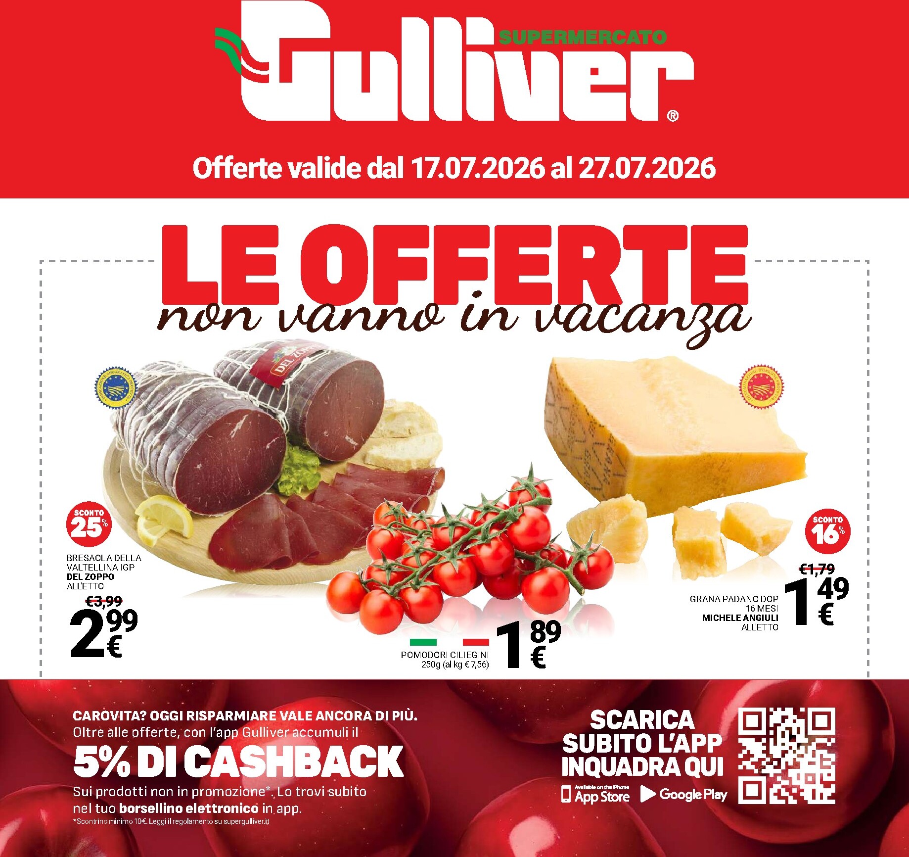 gulliver - Volantino attuale di Gulliver valido dal venerdì 17/07/2026 al lunedì 27/07/2026