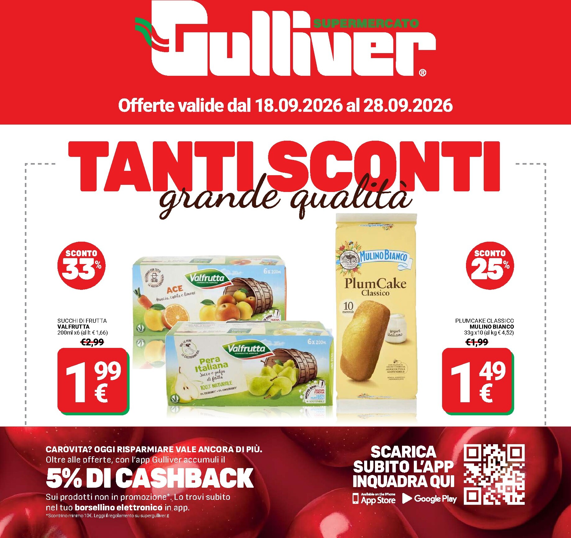 gulliver - Volantino attuale di Gulliver valido dal venerdì 18/09/2026 al lunedì 28/09/2026 - page: 1