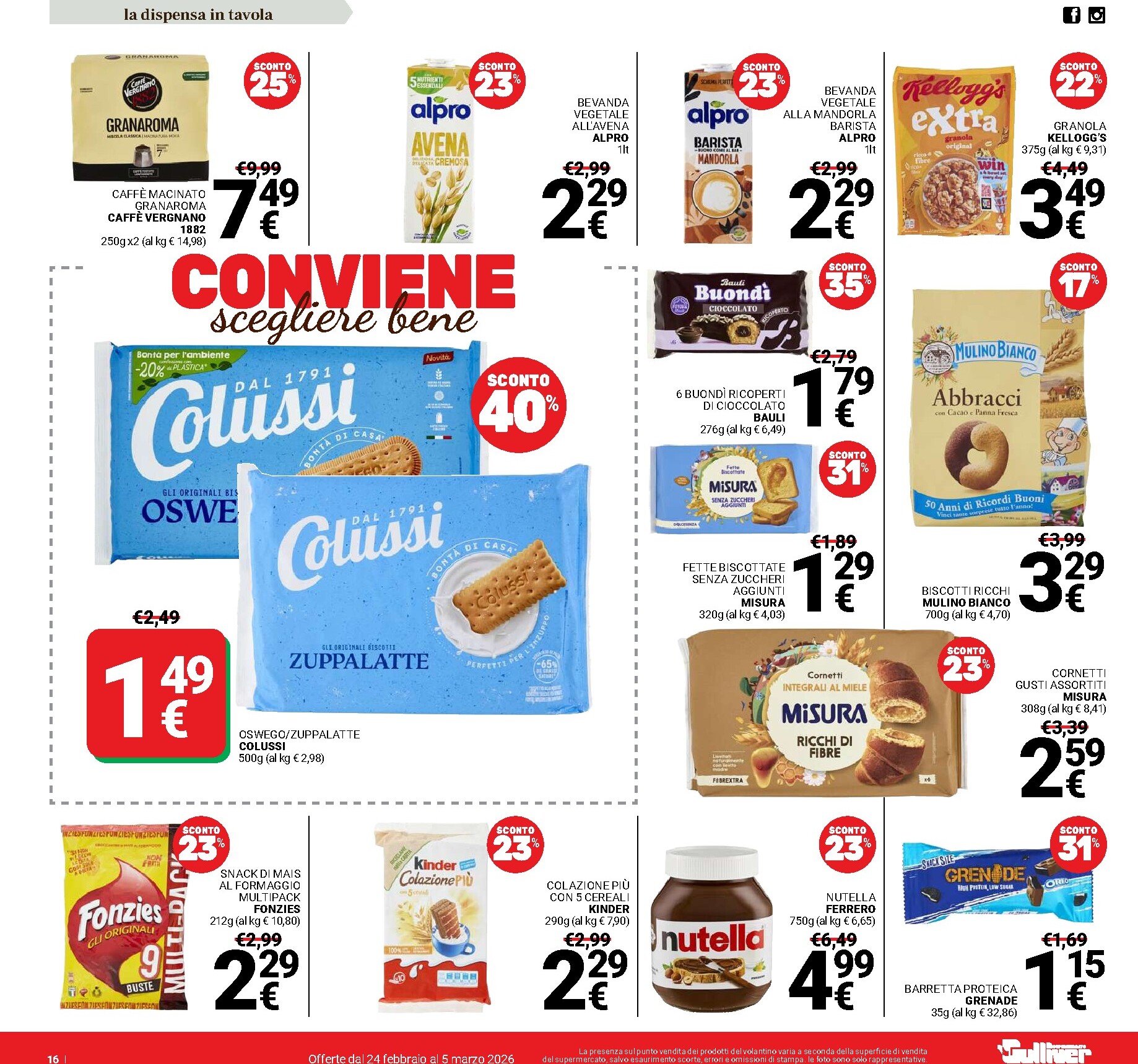 gulliver - Volantino Gulliver valido dal 24/02/2026 al 05/03/2026 - page: 16