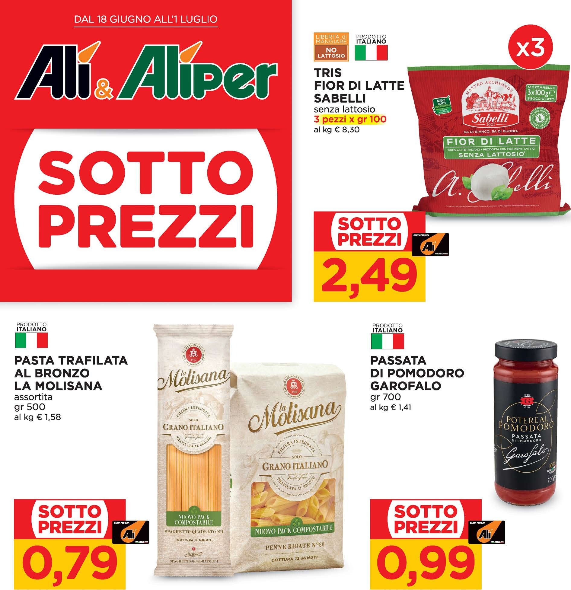 ali-aliper - Volantino attuale di Ali - Aliper valido dal giovedì 18/06/2026 al mercoledì 01/07/2026 - page: 1