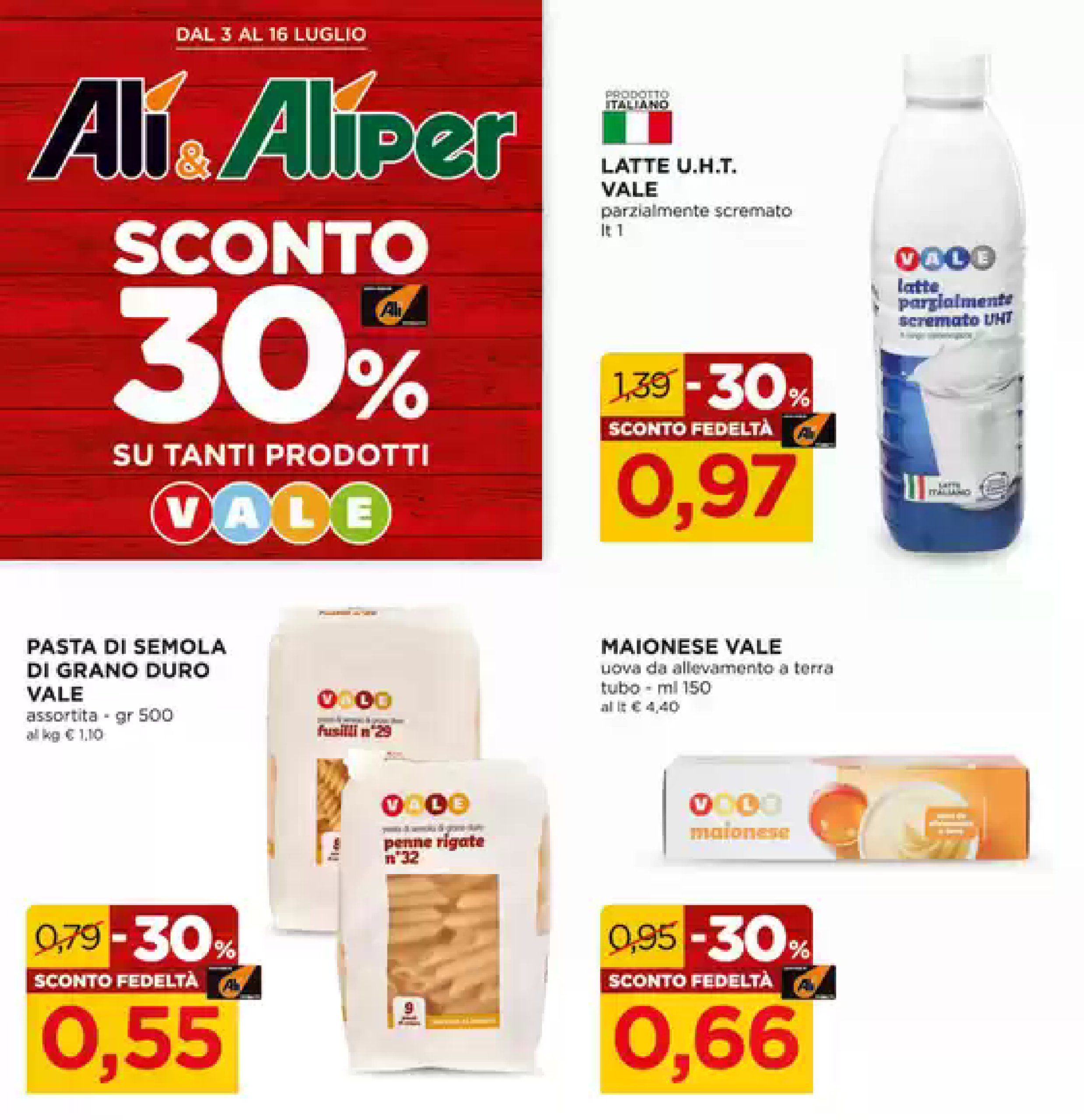 ali-aliper - Volantino Ali - Aliper valido dal 03/07 al 16/07 - page: 1