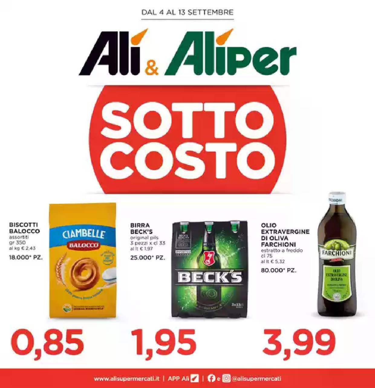 ali-aliper - Volantino Ali - Aliper valido dal 04/09 al 13/09