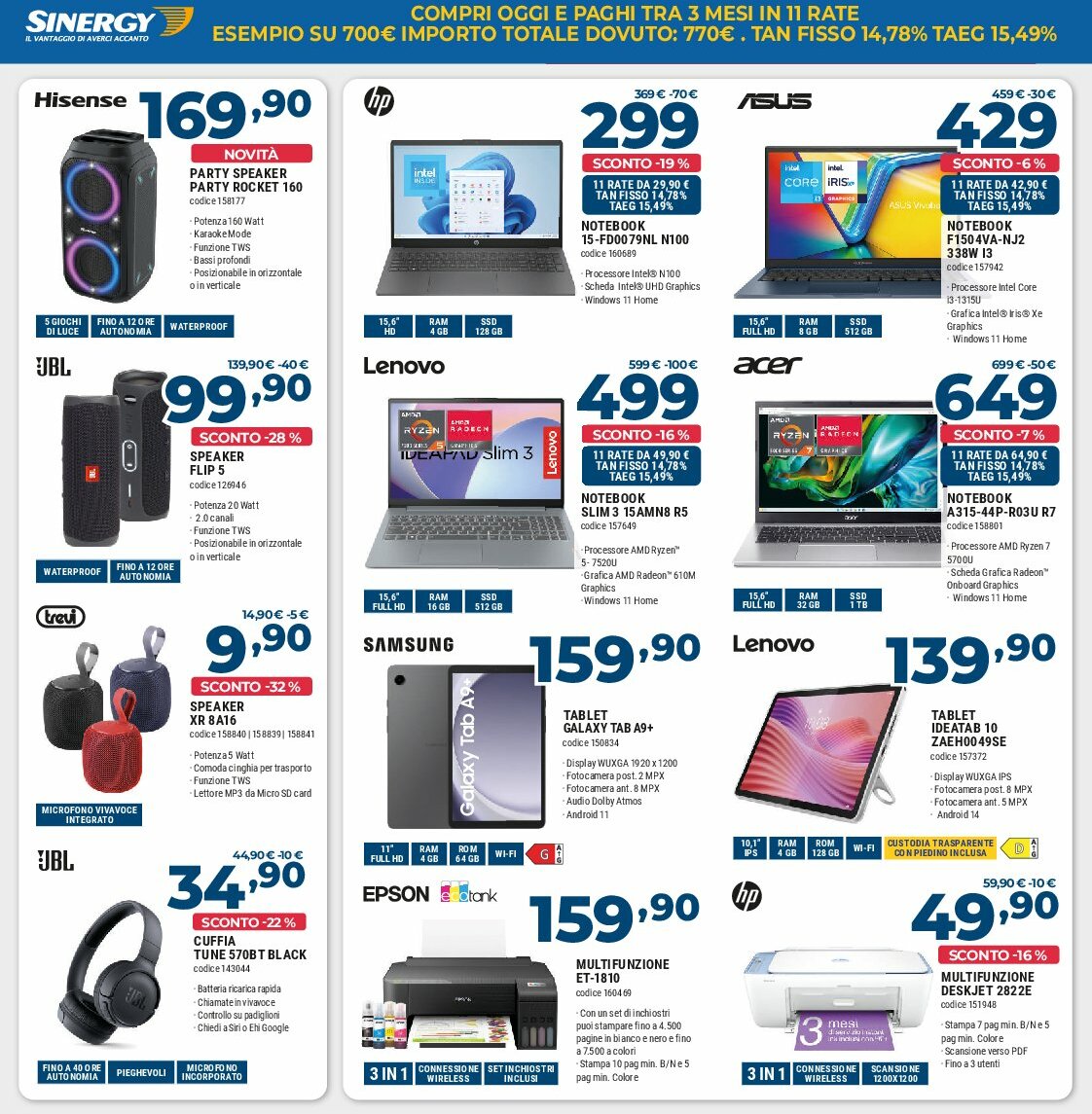 sinergy - Volantino Sinergy valido dal 08/08 al 31/08 - page: 7