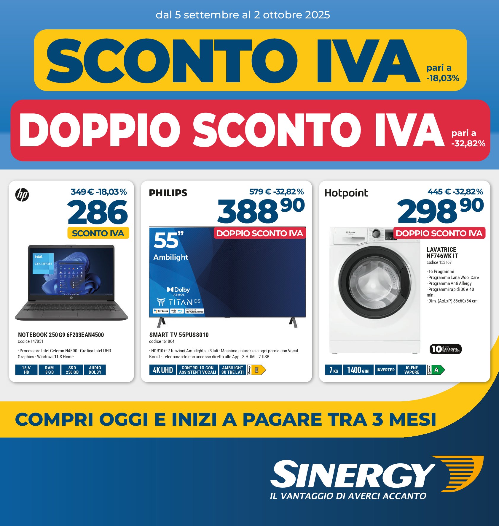 sinergy - Volantino Sinergy valido dal 05/09 al 02/10