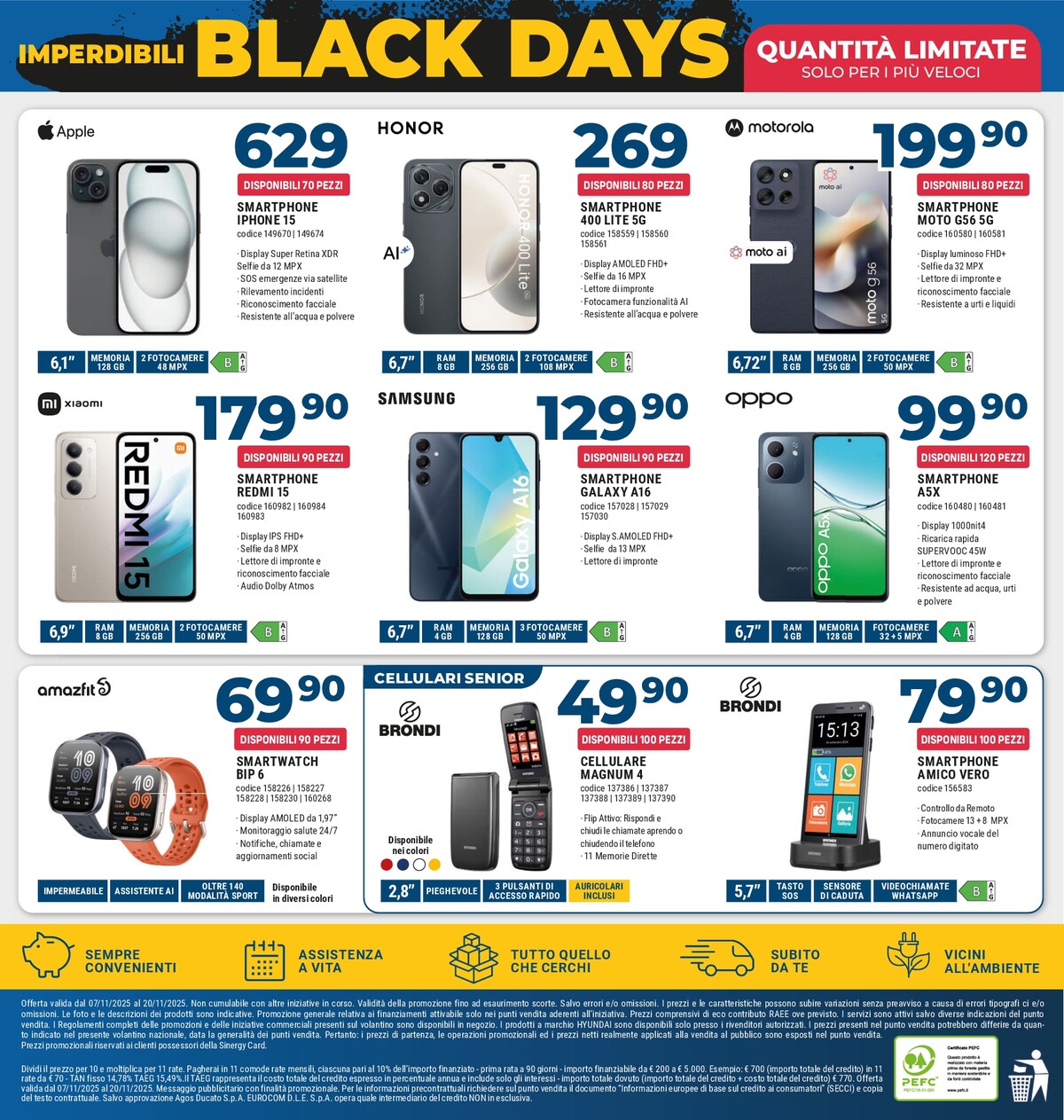 sinergy - Volantino Sinergy - Black Days valido dal 07/11 al 20/11 - page: 11