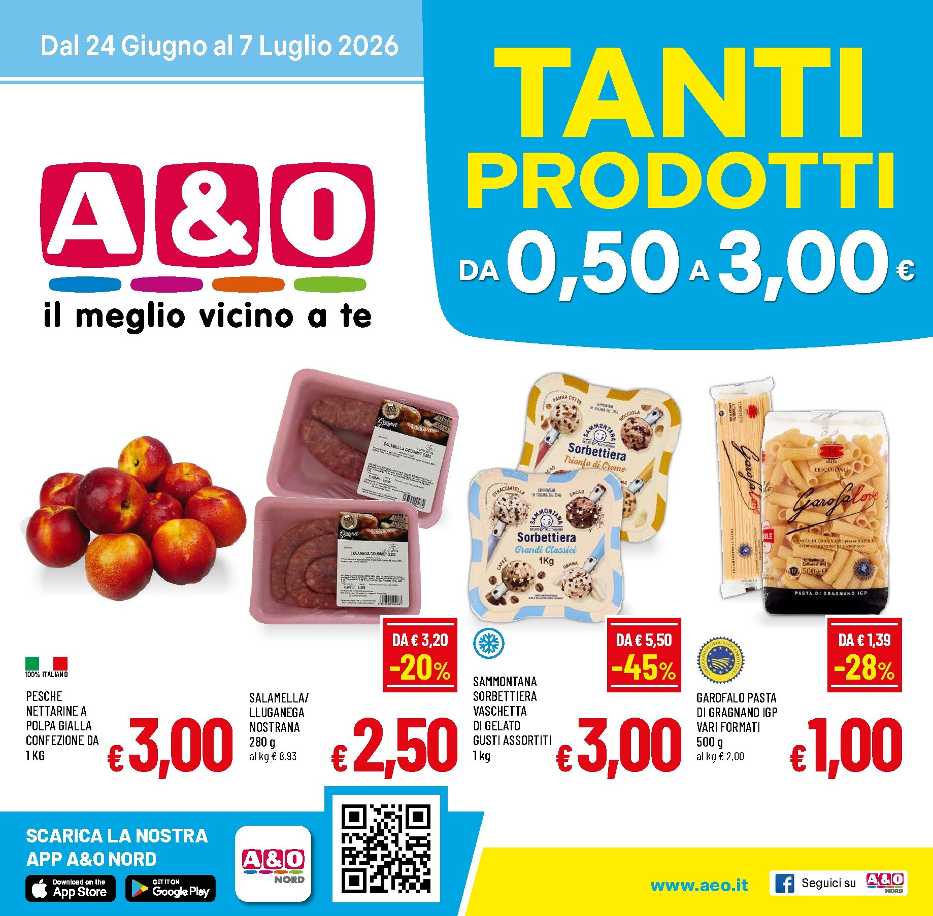 a-o - Volantino attuale di A&O valido dal mercoledì 24/06/2026 al martedì 07/07/2026
