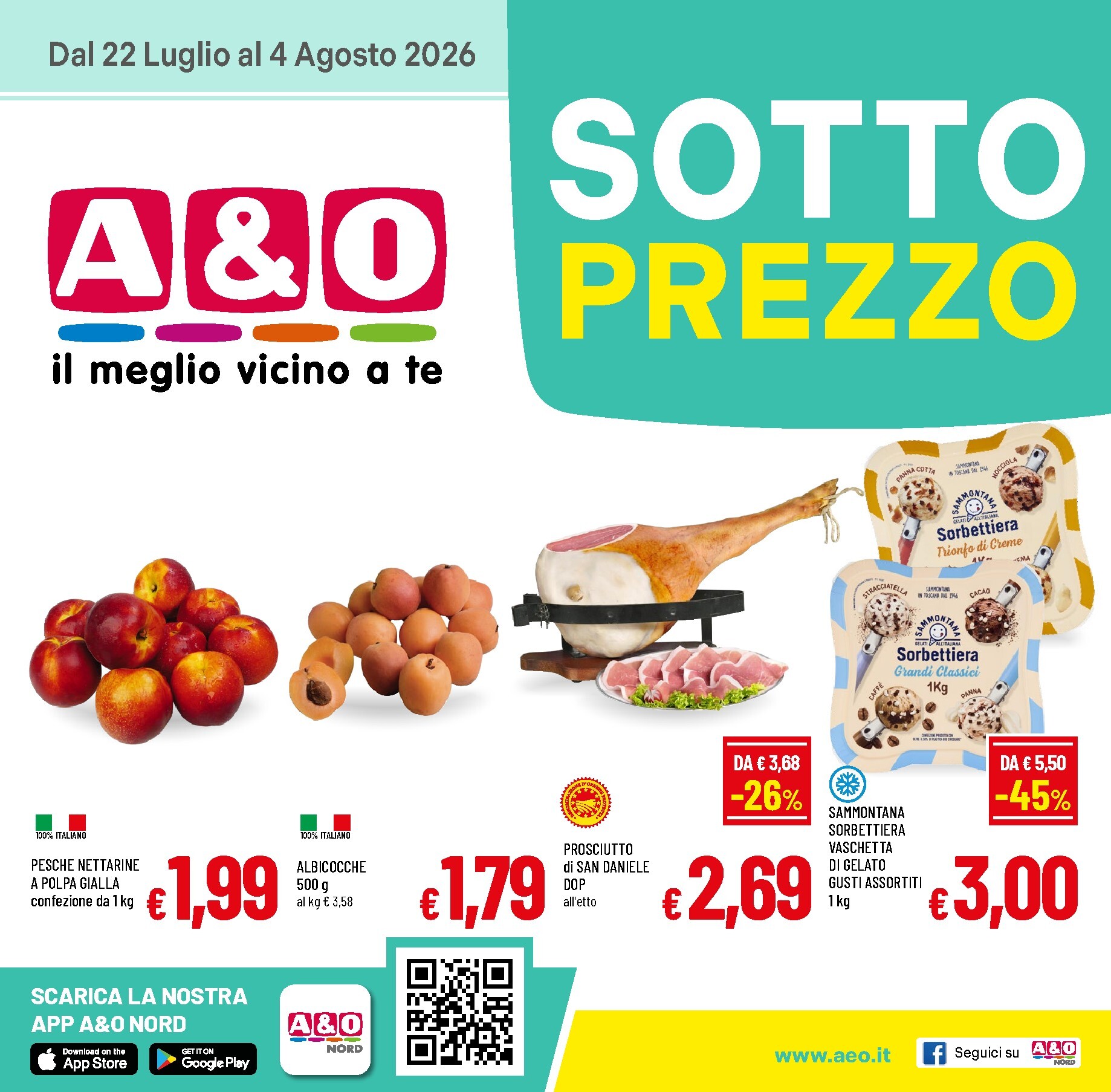 a-o - Volantino attuale di A&O valido dal mercoledì 22/07/2026 al martedì 04/08/2026