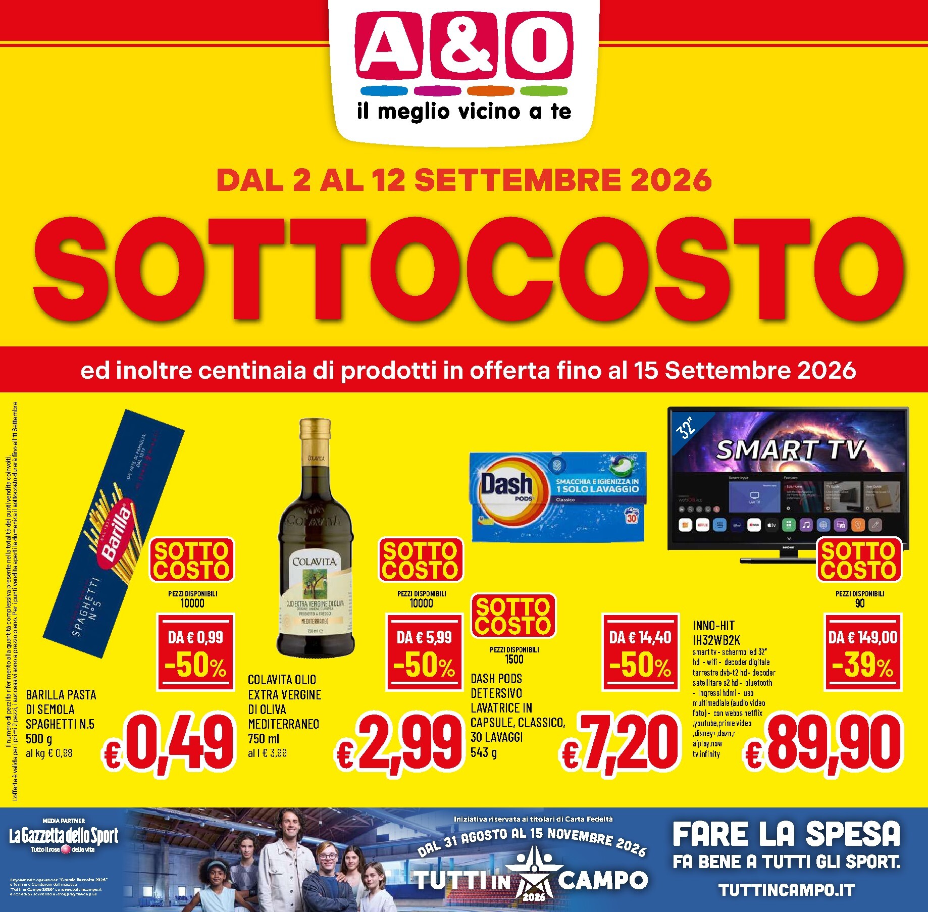 a-o - Volantino attuale di A&O valido dal mercoledì 02/09/2026 al martedì 15/09/2026