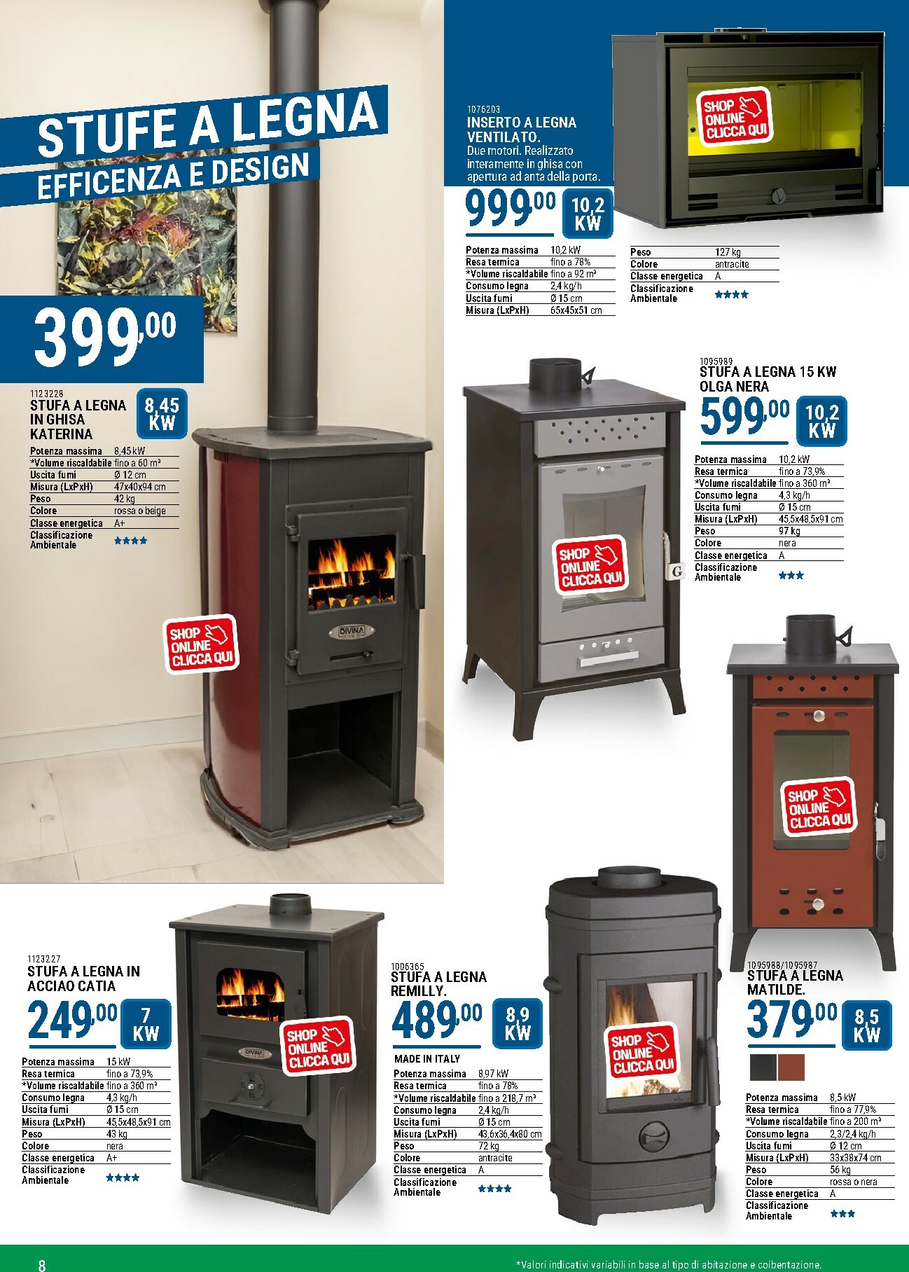 cfadda - Volantino CFADDA - Catalogo Riscaldamento valido dal 01/10 al 28/02 - page: 8