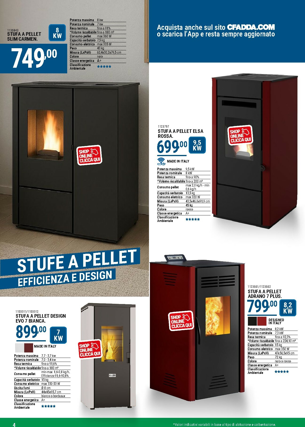 cfadda - Volantino CFADDA - Catalogo Riscaldamento valido dal 01/10 al 28/02 - page: 4