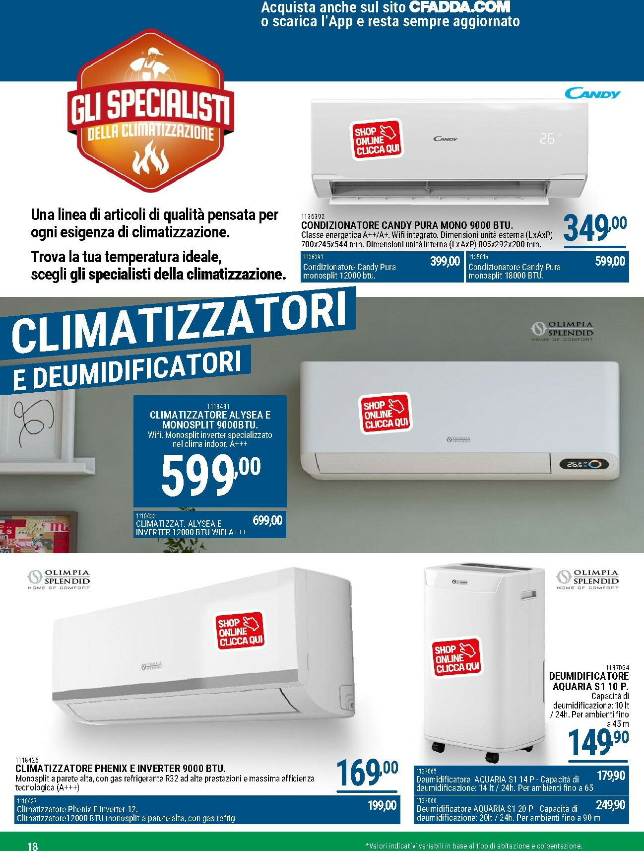 cfadda - Volantino CFADDA - Catalogo Riscaldamento valido dal 01/10 al 28/02 - page: 18