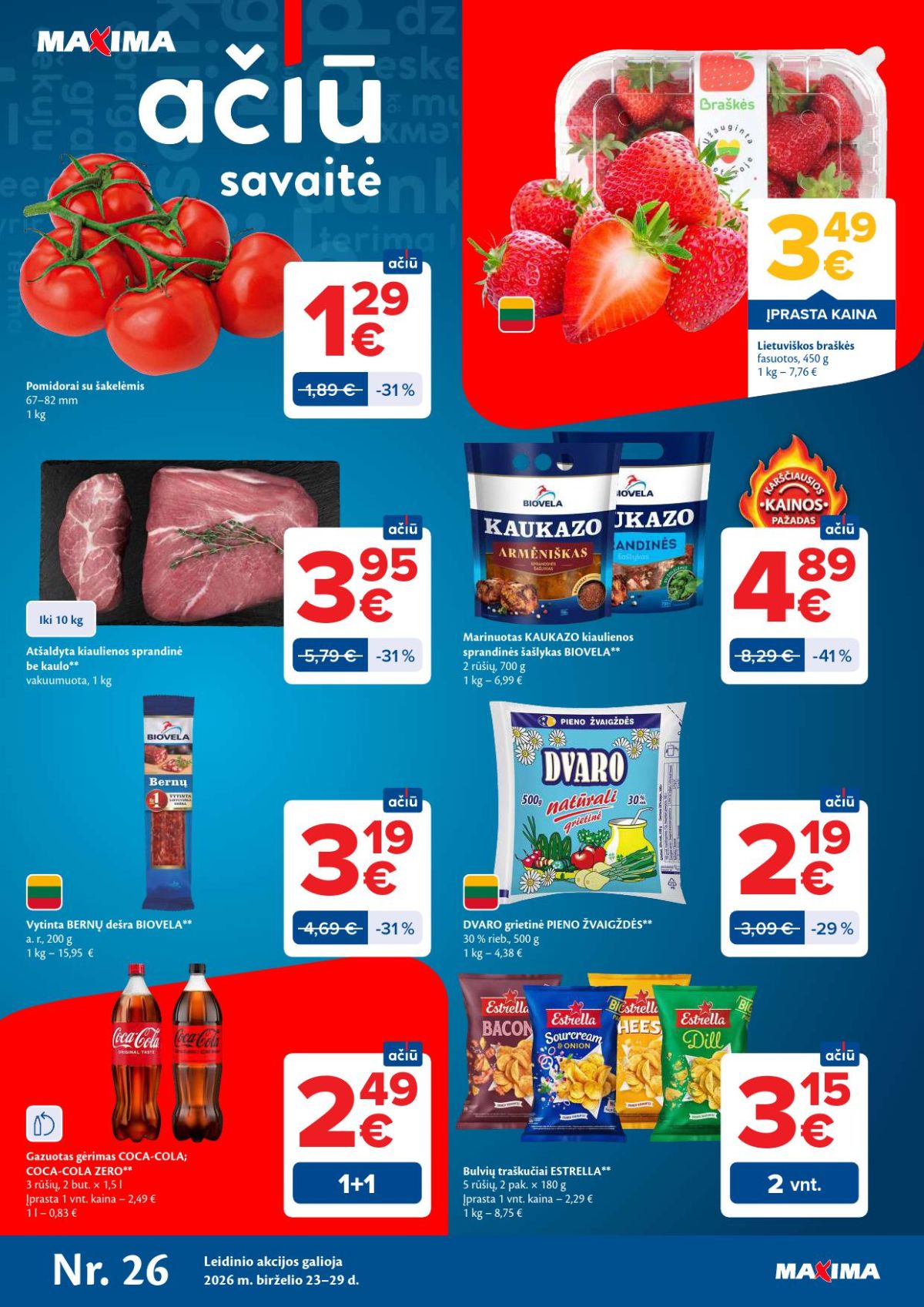 maxima - MAXIMA - Kaininis leidinys Nr.26 (2026 06 23 - 2026 06 29)
