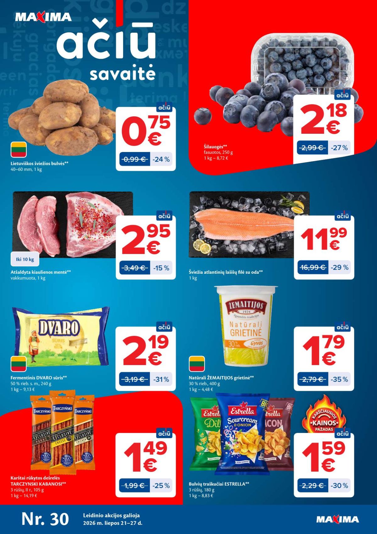 maxima - MAXIMA - Kaininis leidinys Nr.30 (2026 07 21 - 2026 07 27)