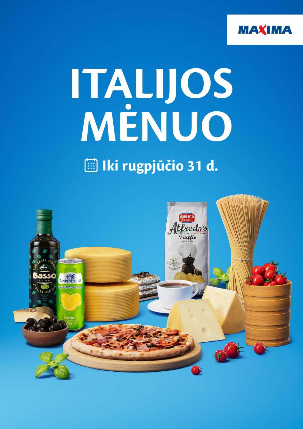 maxima - MAXIMA - Italijos mėnuo (2026 08 05 - 2026 08 31)