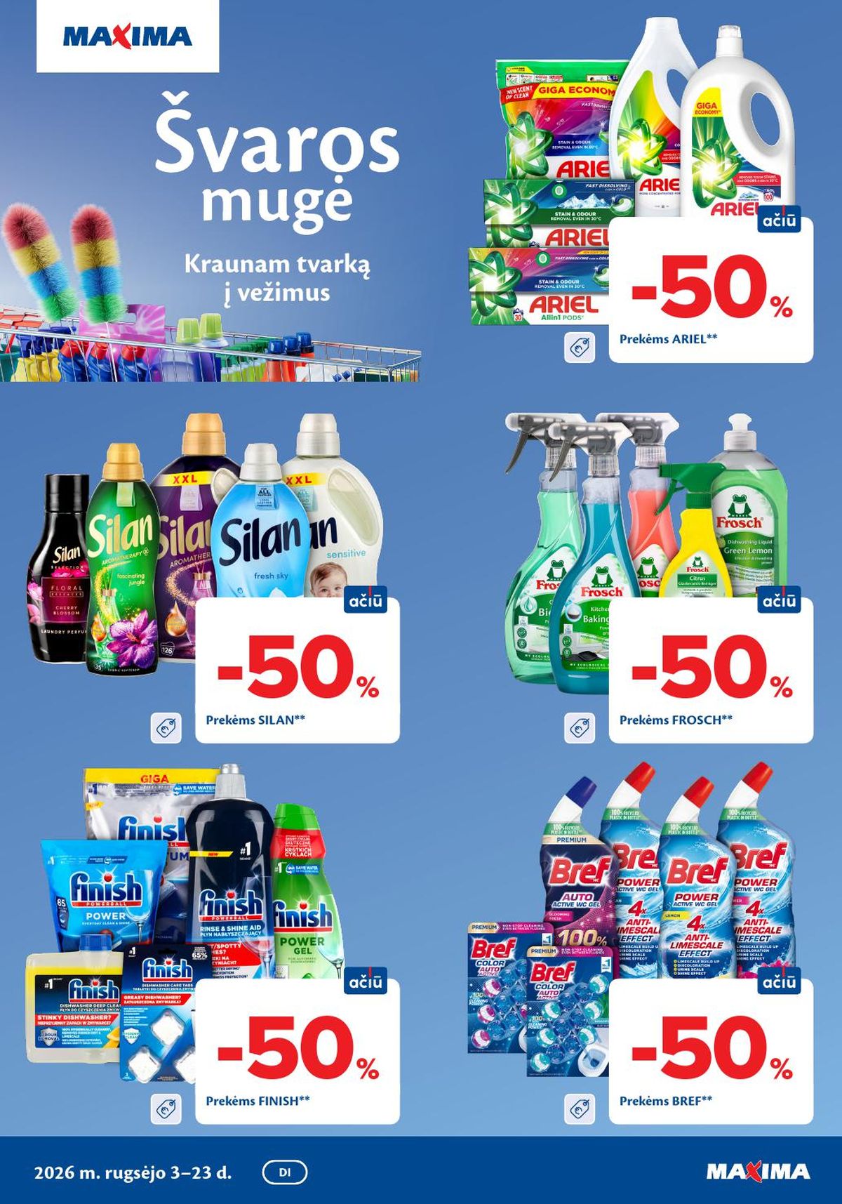 maxima - MAXIMA - Švaros mugė (2026 09 03 - 2026 09 23)
