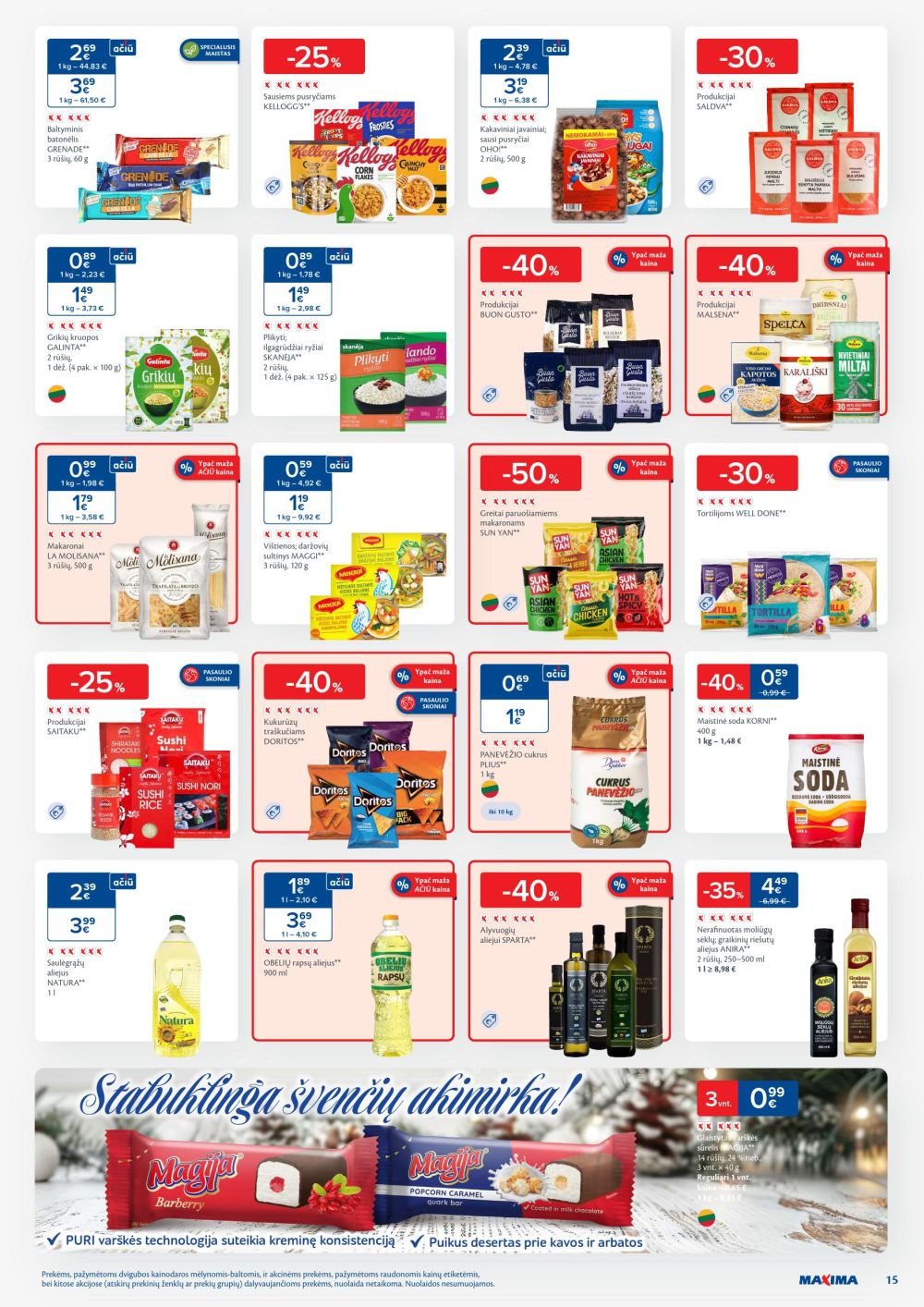 maxima - MAXIMA - Kaininis leidinys Nr.51-52 (2025 12 16 - 2025 12 28) - page: 15