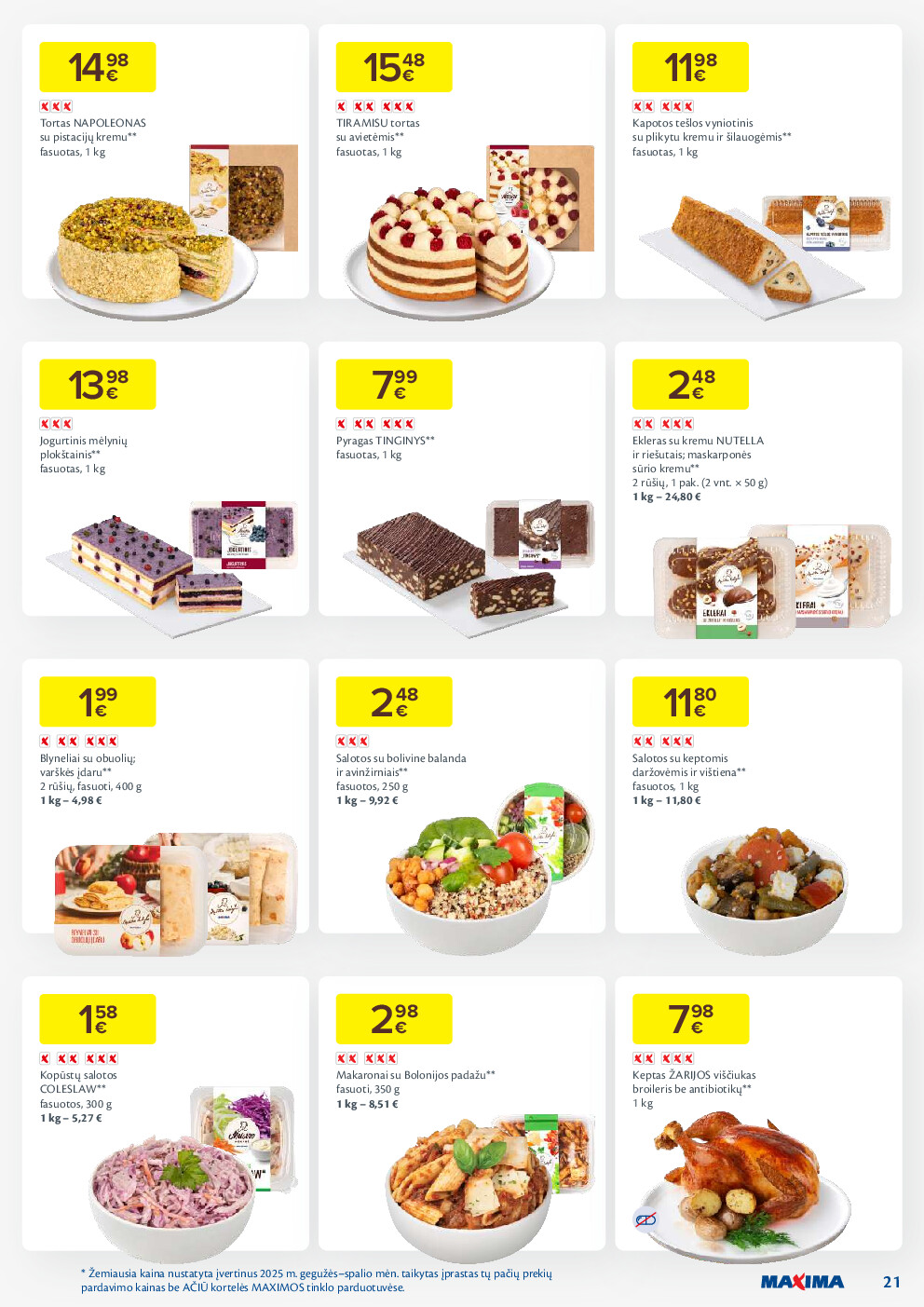 maxima - MAXIMA kaininis leidinys Nr. 2 (2026-01-06 - 2026-01-12) - page: 21