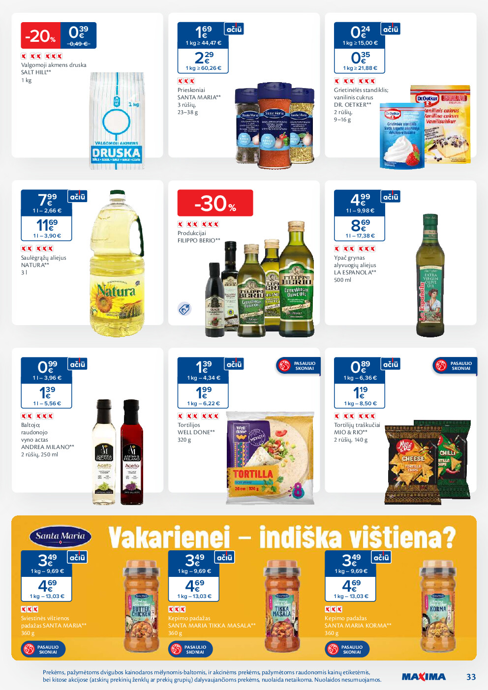 maxima - MAXIMA kaininis leidinys Nr. 2 (2026-01-06 - 2026-01-12) - page: 33