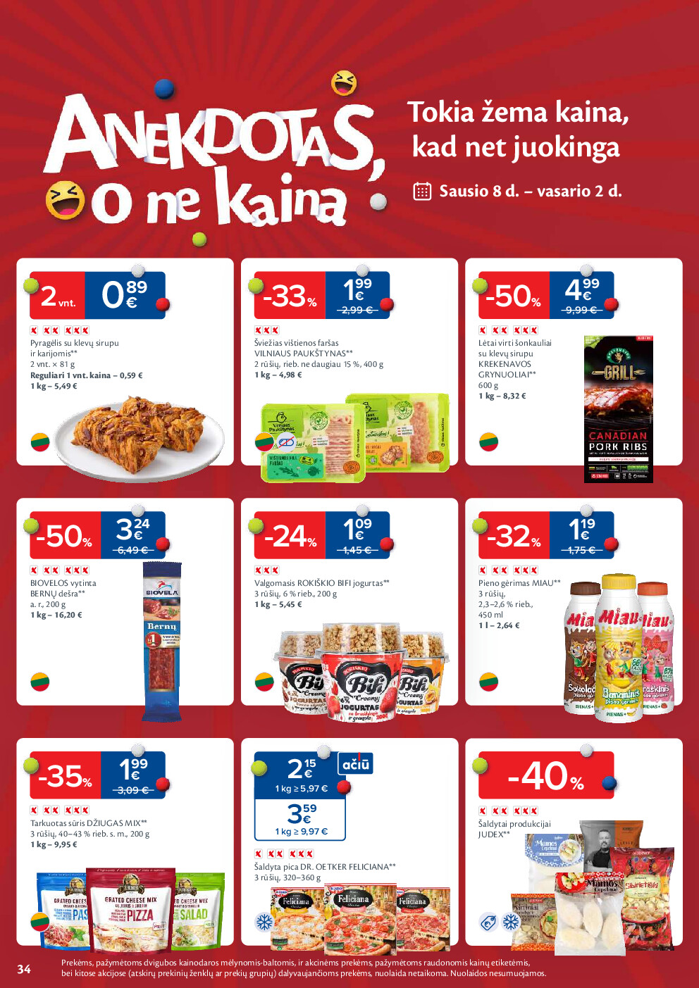 maxima - MAXIMA kaininis leidinys Nr. 2 (2026-01-06 - 2026-01-12) - page: 34