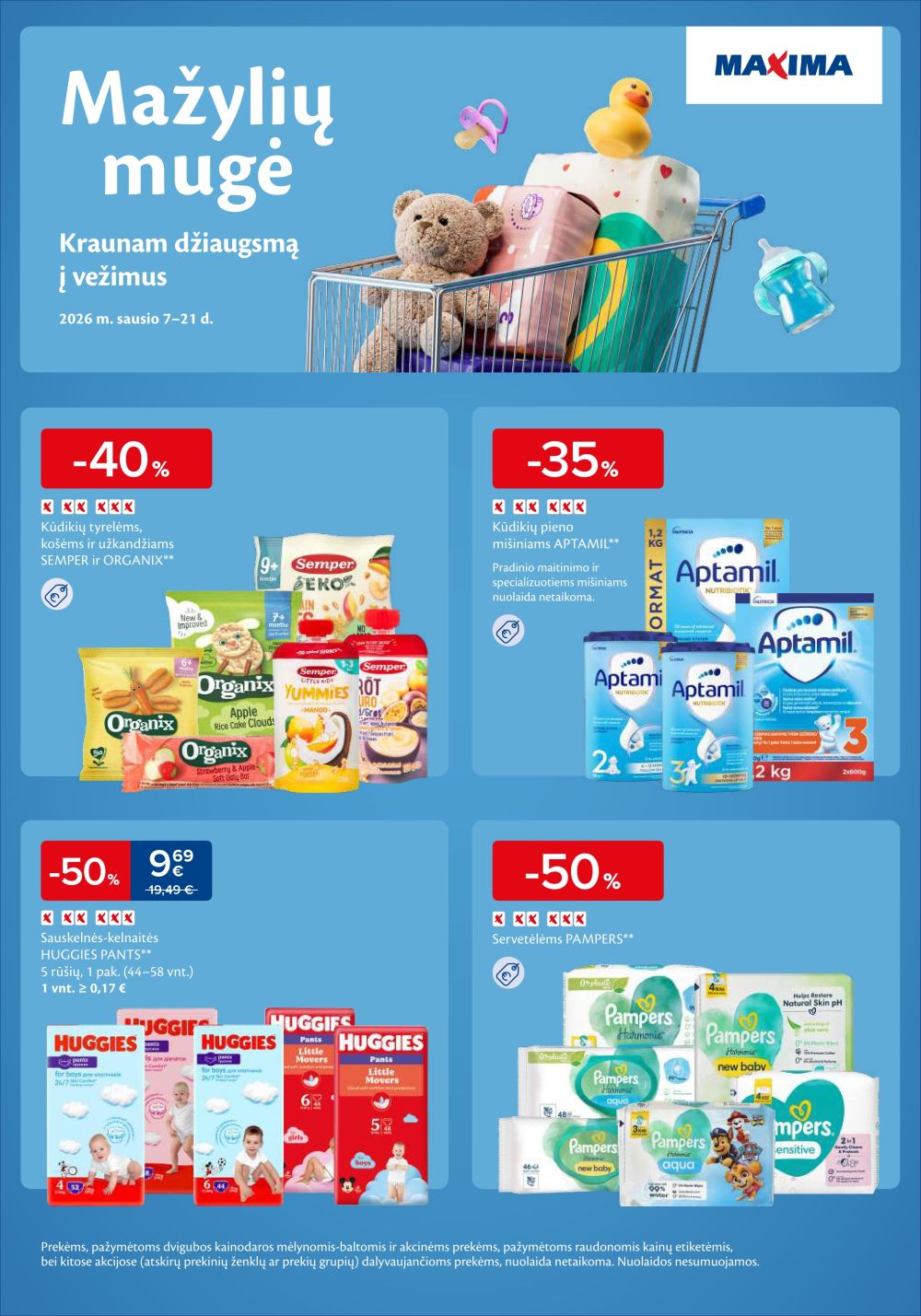 maxima - MAXIMA - Mažylių mugė (2026 01 07 - 2026 01 21)