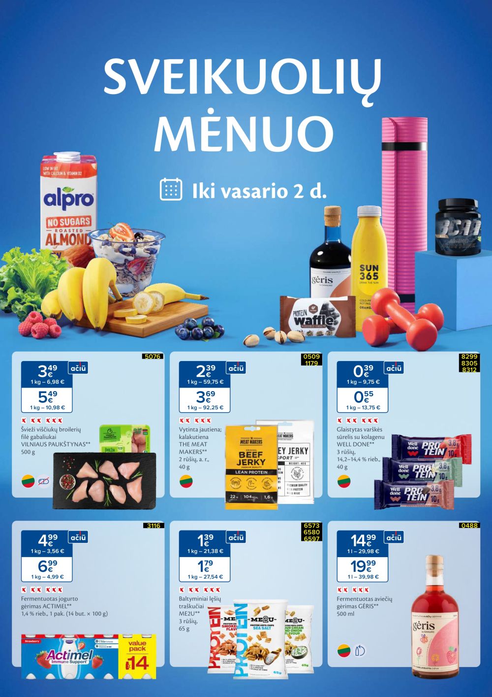 maxima - MAXIMA - SVEIKUOLIŲ MĖNUO (2026 01 06 - 2026 02 02)