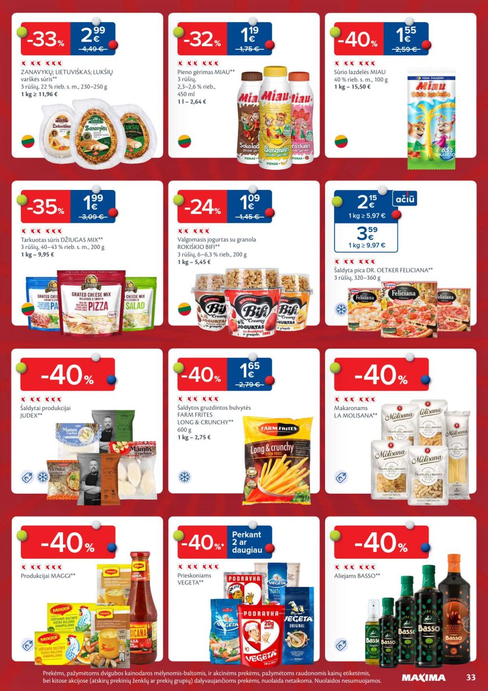 maxima - MAXIMA - Kaininis leidinys Nr.4 (2026 01 20 - 2026 01 26) - page: 33