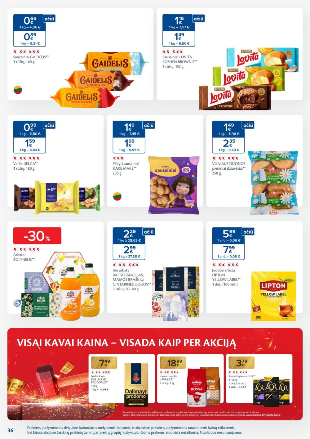 maxima - MAXIMA - Kaininis leidinys Nr.6 (2026 02 03 - 2026 02 09) - page: 36